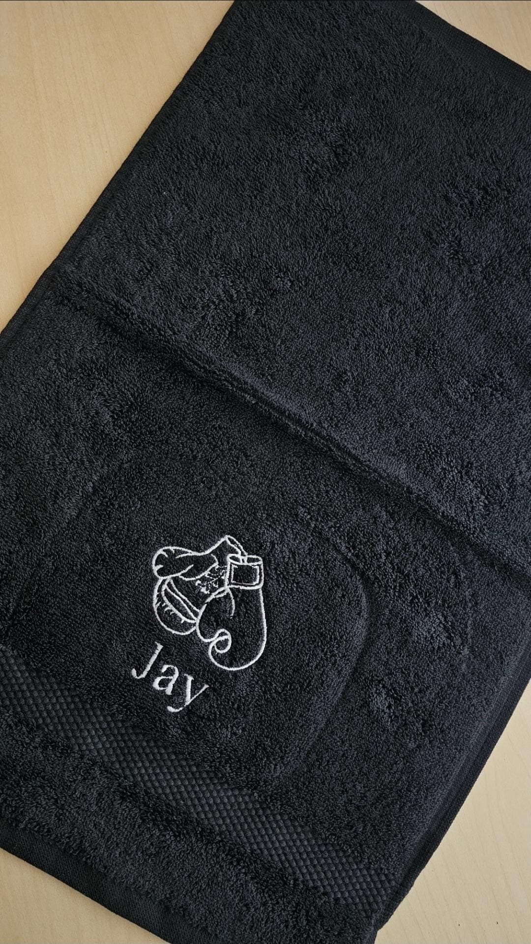 Boxing towel customised sports gym boxing gloves, personalised gym towel with customised name for gifting | perfect birthday gift idea