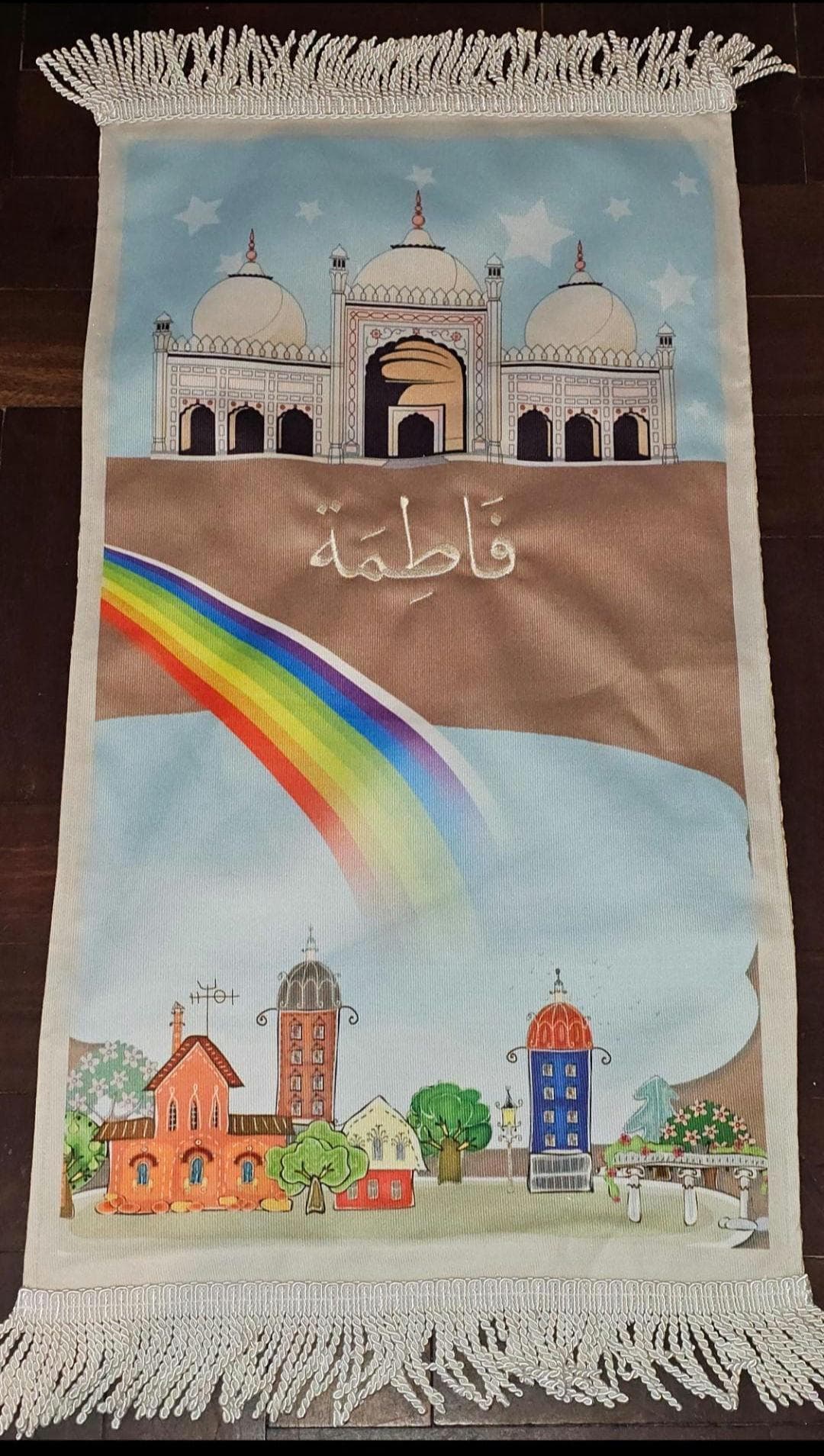 Personalised Kids Prayer Mat – Baby & Toddler Salah Rug | Soft Sajada for Children | Ramadan Gift | Eid Gift | Islamic Muslim Gift - image 4