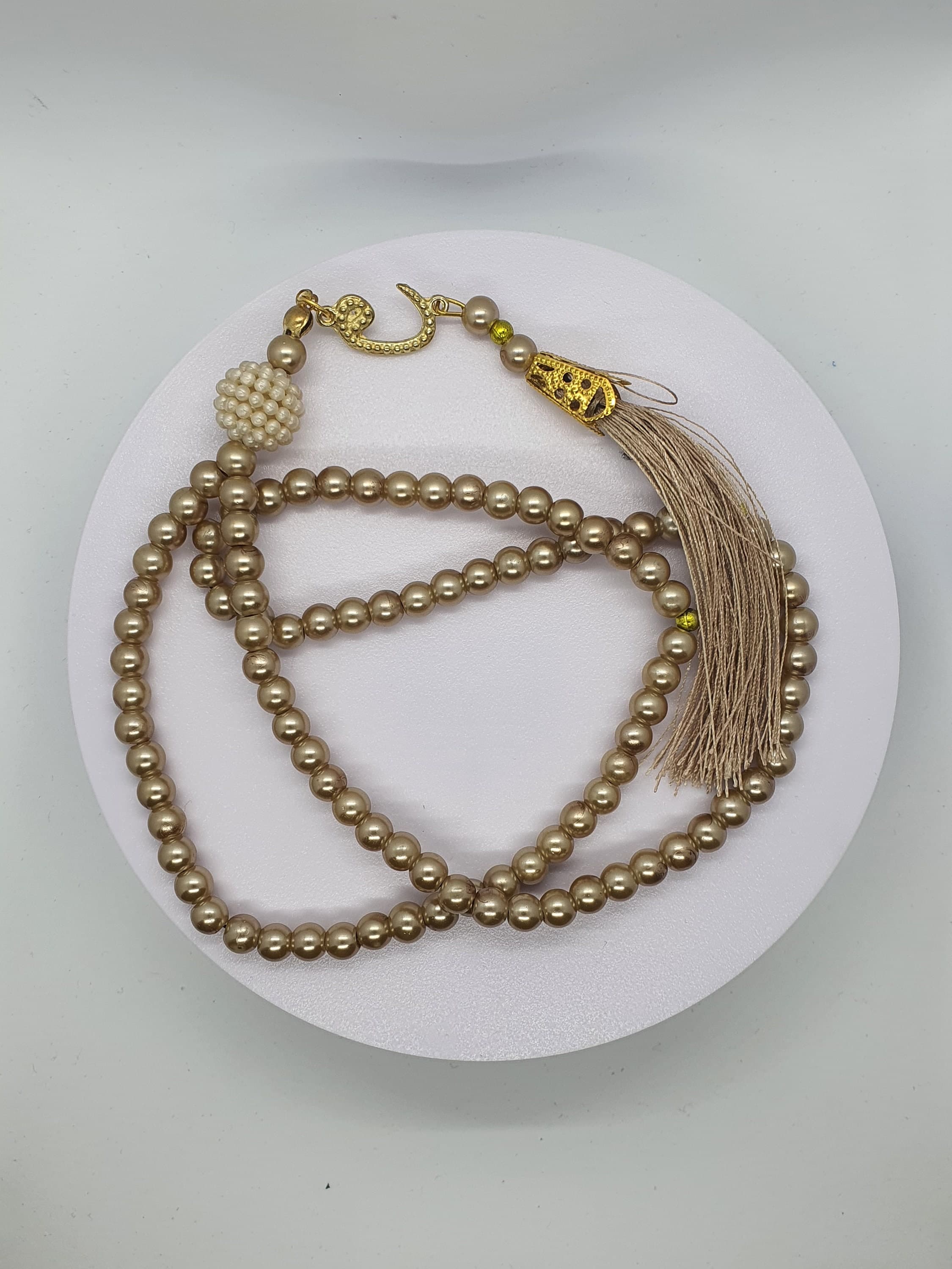 Tasbeeh to match your Customised Prayer Mat | Luxury Pearl Tasbih | Muslim Wedding Favour | Wedding Favours | Muslim Wedding Gift | Misbaha