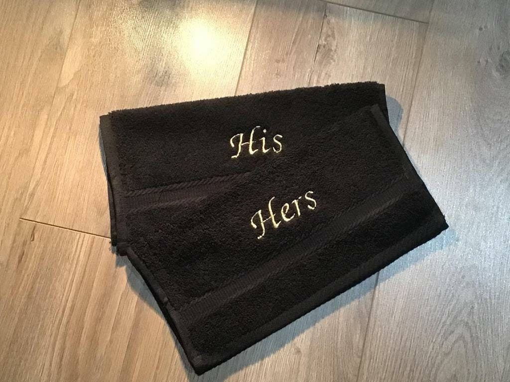 Set of 2 Mr and Mrs Towel Gift Set – His and Hers Face Cloths | Personalised Wedding Gift | New Home, Anniversary, Couple Present, - image 4