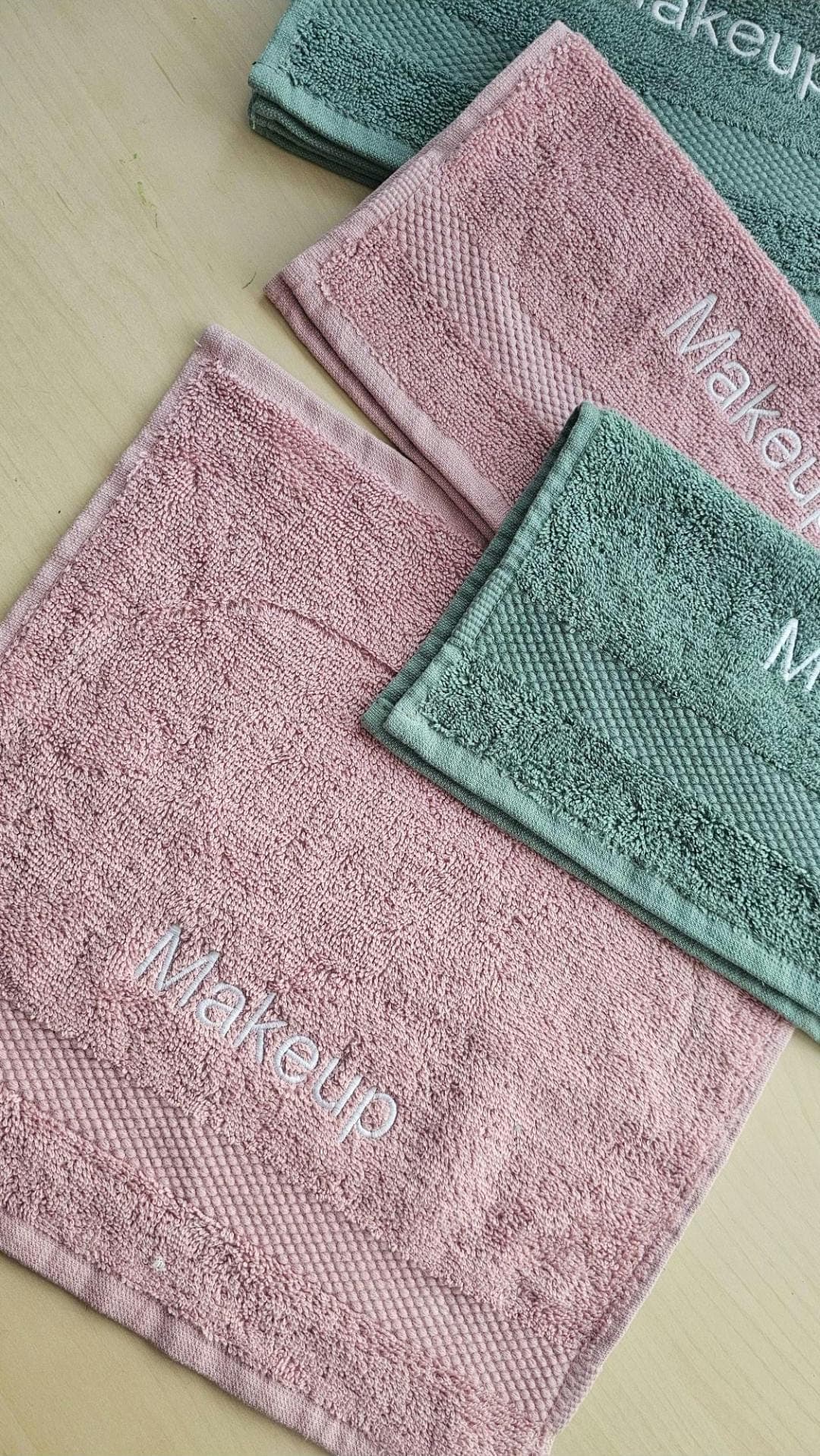 Personalized Makeup Face Towel: Embroidered Egyptian Cotton Flannel Beauty Bag Essentials | Perfect Gift for Her | Birthday Holiday - image 5