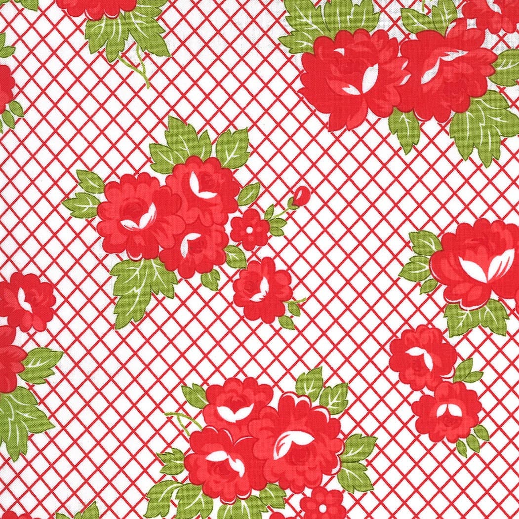 Sunday Stroll by Bonnie and Camille for Moda Fabrics. Item number 55221-12 Red. - image 3