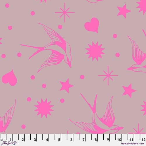 Neon Fairy Flakes - Neon True Colors by Tula Pink for Free Spirit Fabrics PWTP157 Cosmic