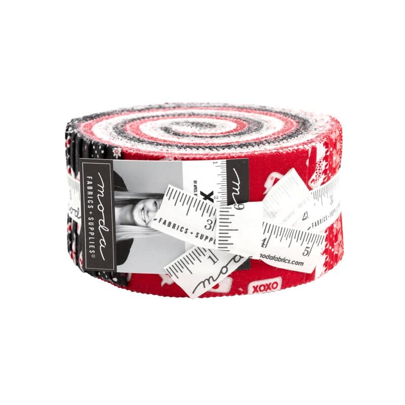 XOXO by April Rosenthal of Prairie Grass Patterns for Moda Fabrics Jelly Roll 24140JR