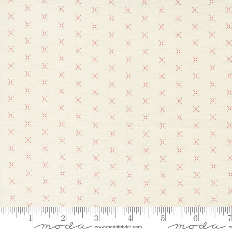 Stitched by Fig Tree & Co for Moda Fabrics 20434-11 Vanilla Persimmon - image 3