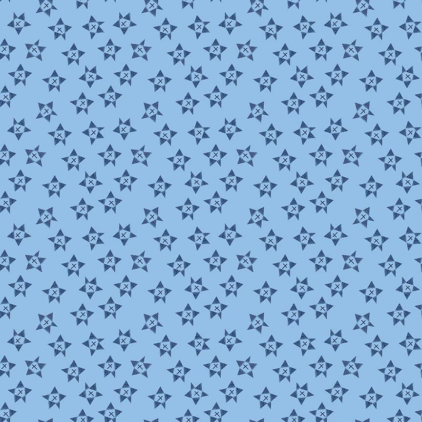 Red White & Bang by Sandy Gervais for Riley Blake Designs C11523 Blue