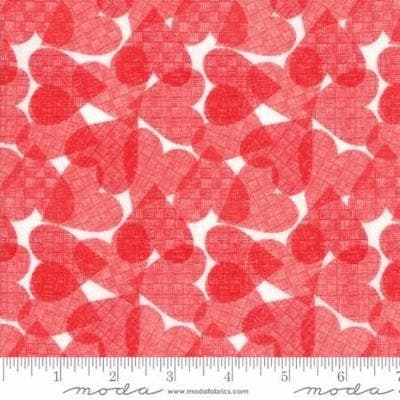 REDiculously In Love by Me and My Sister Designs for Moda Fabrics. Item number 22363-12. Sold by the half yard.