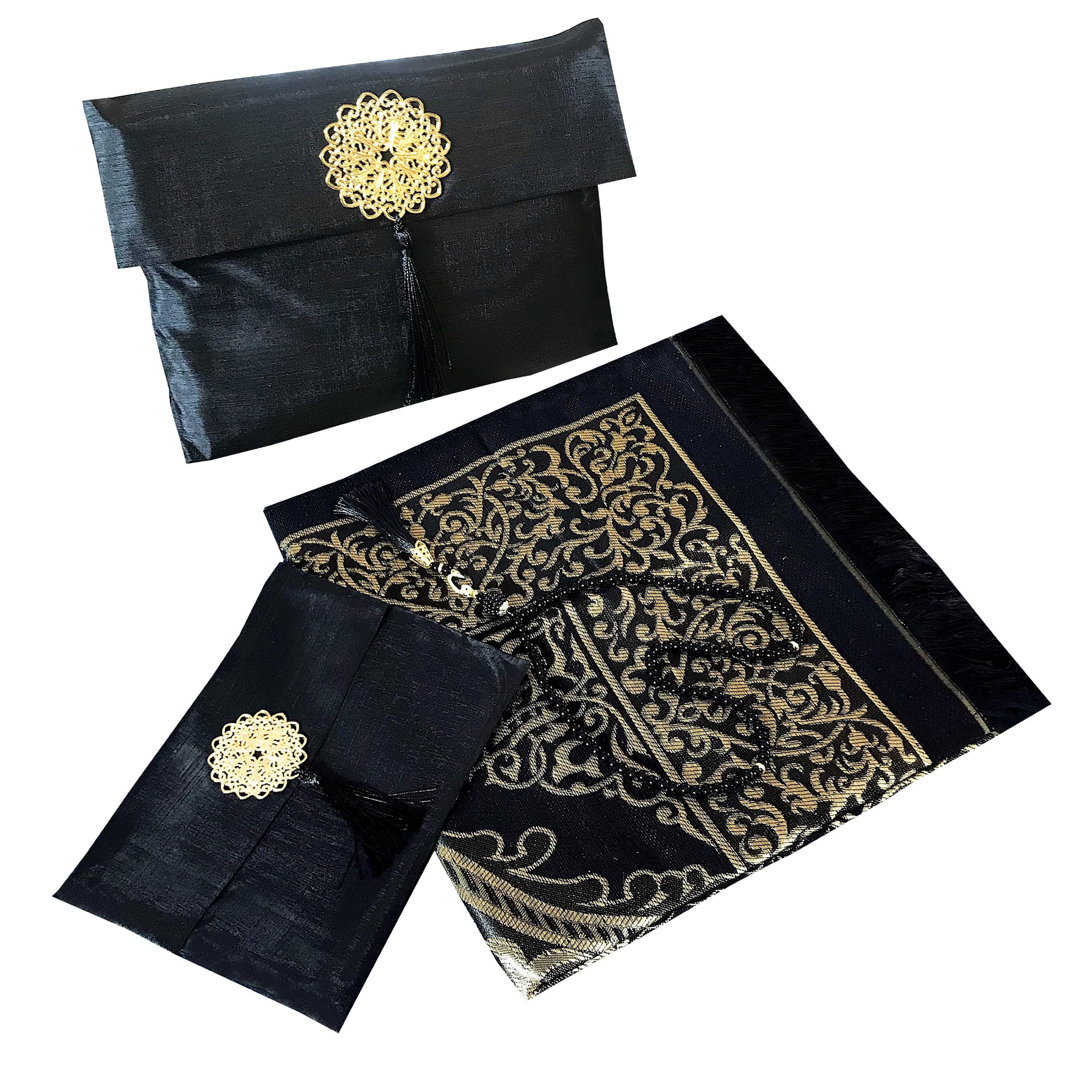 Mihrab Taffeta Ottoman Prayer Rug -Large Prayer Mat / Janamaz with Gift Bag and Tasbih- Size: 120 x 70 cm - Made in Turkey - image 5