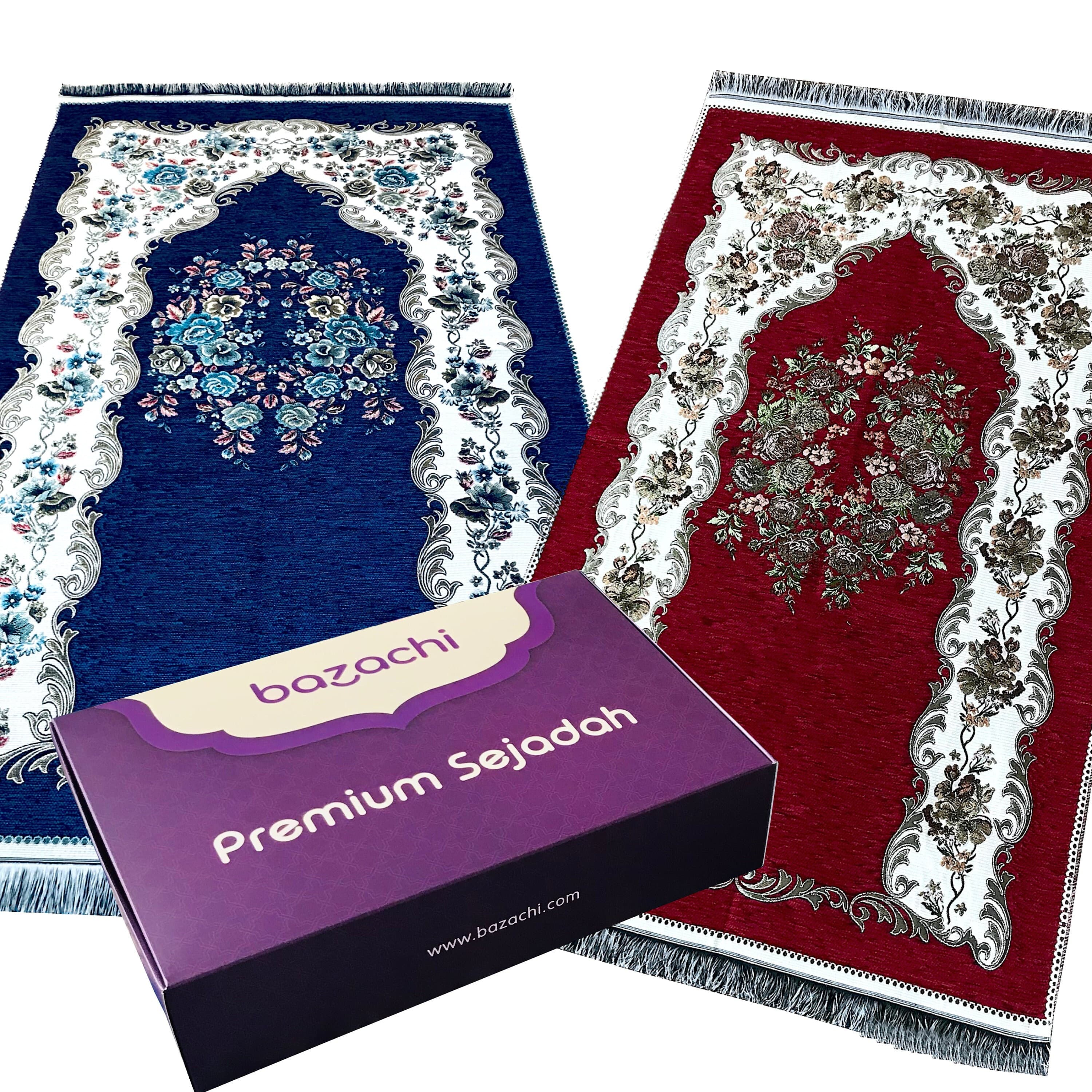 Muslim Couples Prayer Mat, Muslim Wedding Gift Prayer Mat, Janamaz with Gift Packaging for His & Hers Gift