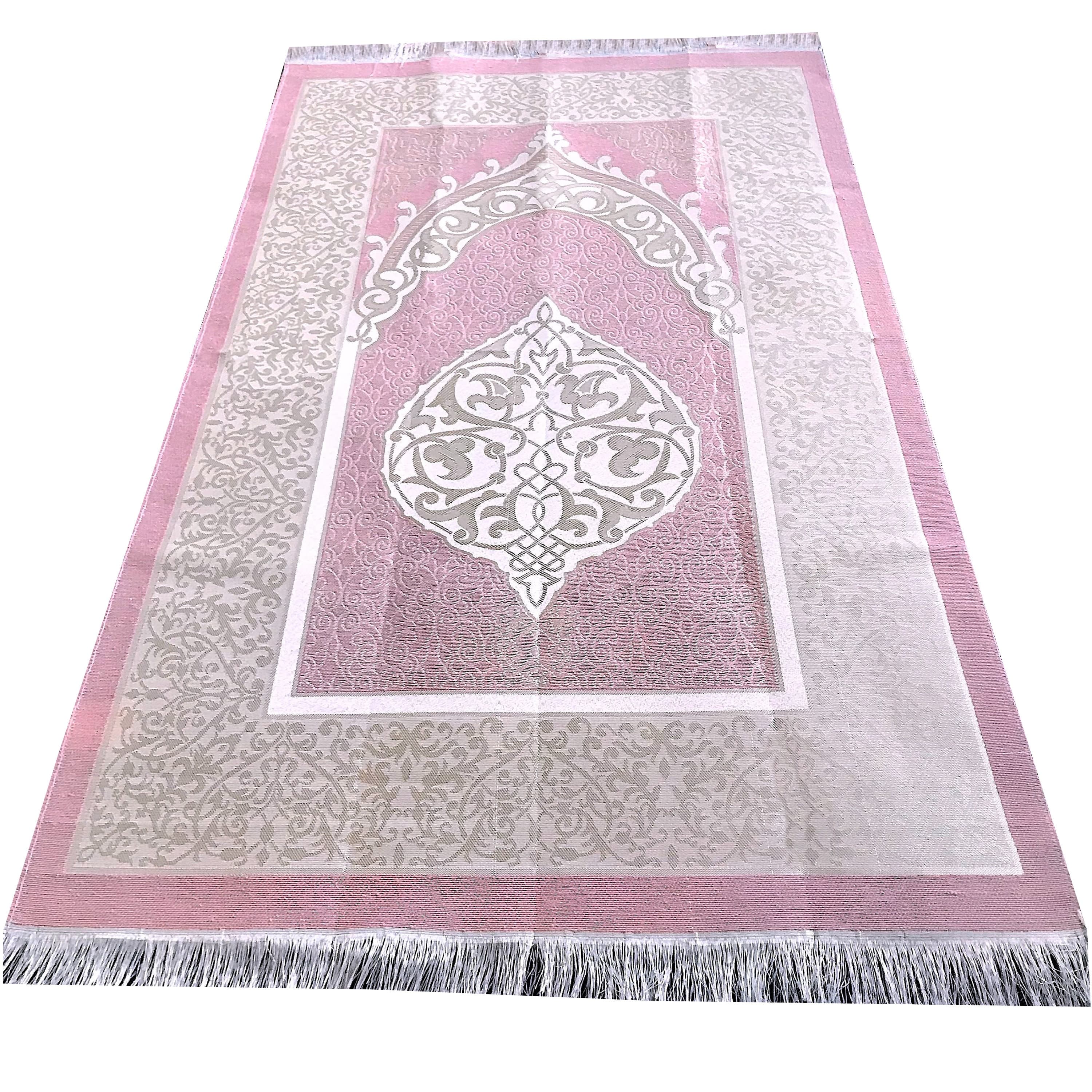 Mihrab Taffeta Gift Boxed Ottoman Prayer Rug with Tasbih -Large Prayer Mat / Janamaz - Size: 120 x 70 cm - Made in Turkey - image 3