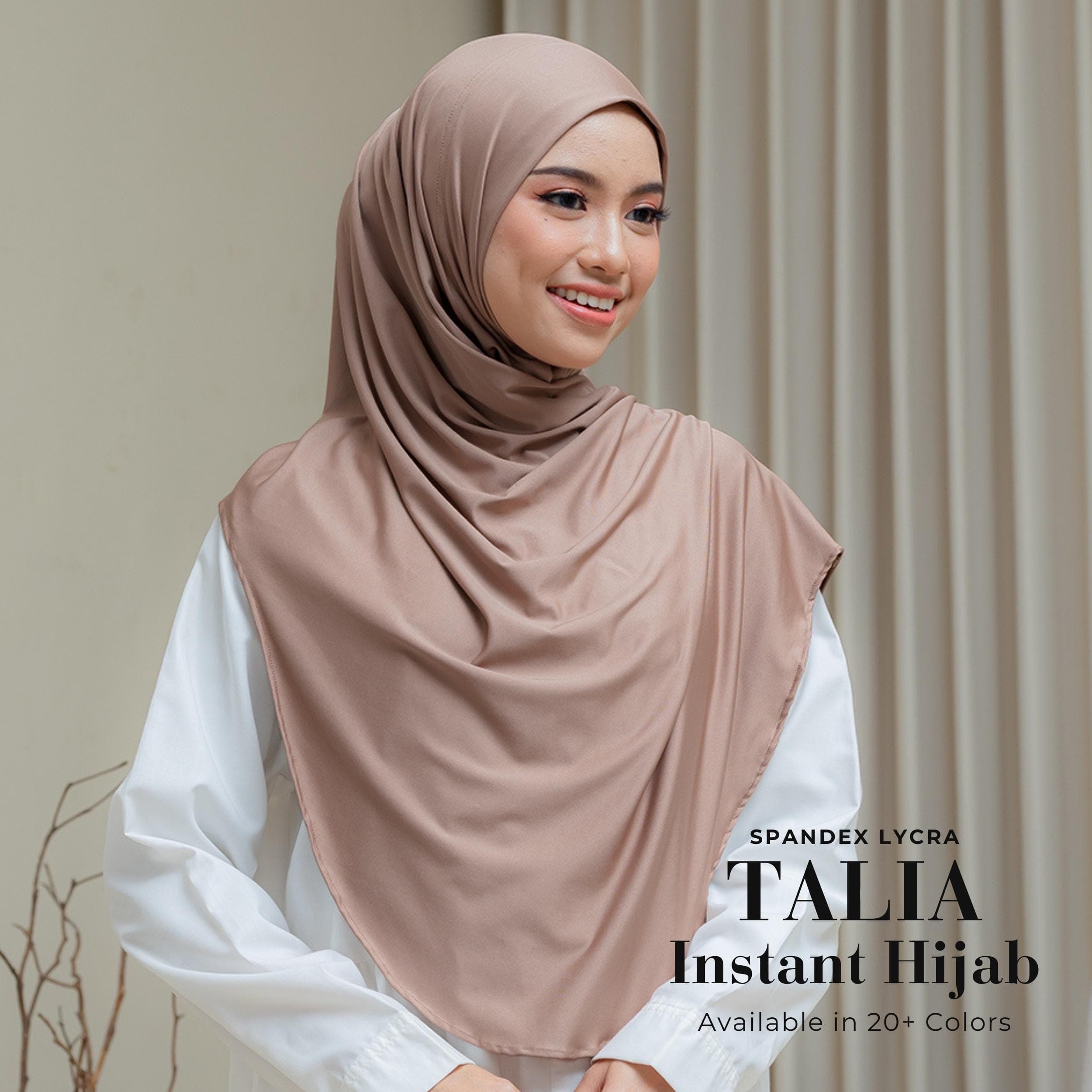 TALIA Instant Hijab, Quick Easy Wear, Slip-On, No Pin Travel Hijab One-Piece, Lightweight Hijab Sport Workout, Long Hijab Syar’i for Muslim - image 3