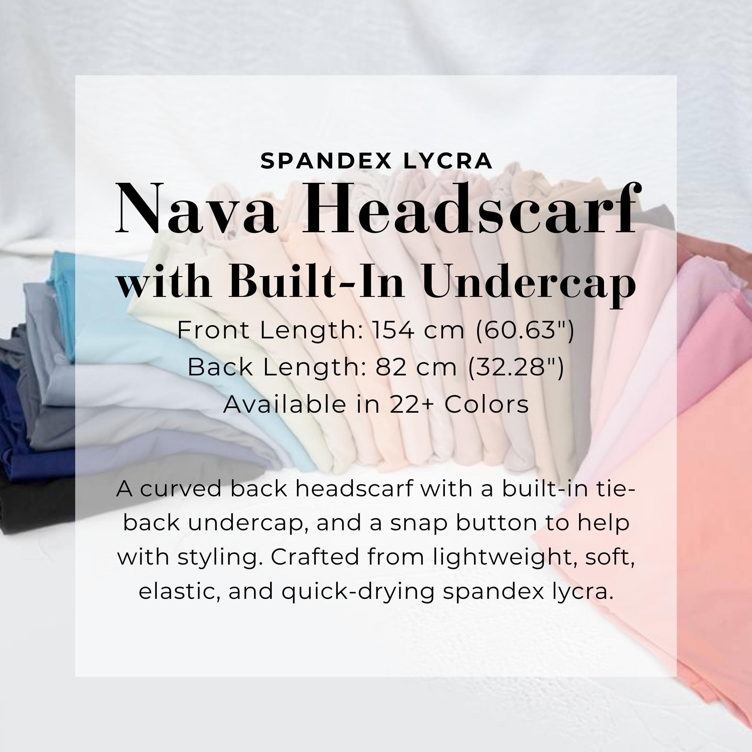 NAVA Headscarf with Built-In Matching Undercap, Hijab and Cap set, Lightweight Shawl with Inner Hijab Cap Underscarf, Muslim Women Girl Gift - image 5