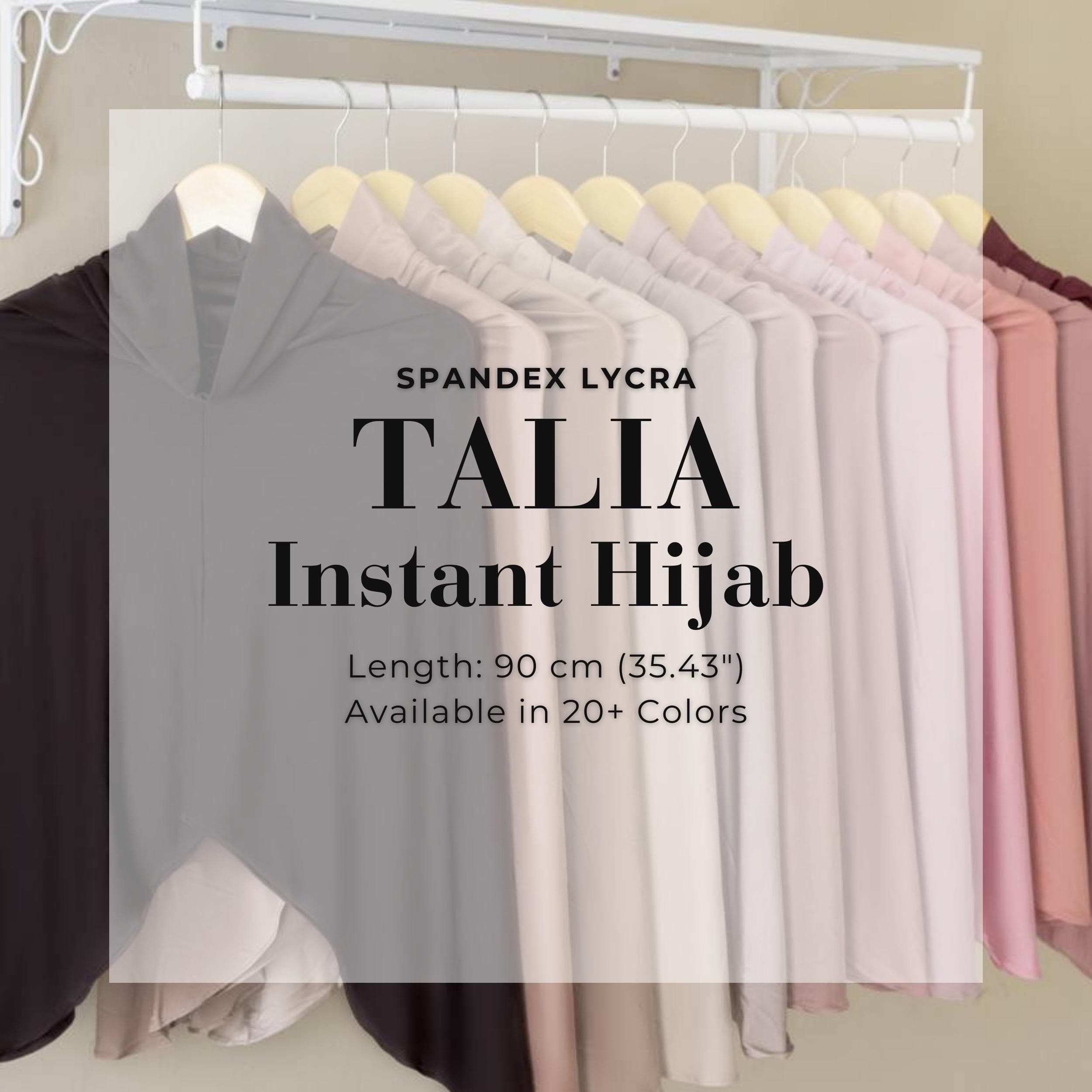 TALIA Instant Hijab, Quick Easy Wear, Slip-On, No Pin Travel Hijab One-Piece, Lightweight Hijab Sport Workout, Long Hijab Syar’i for Muslim - image 4