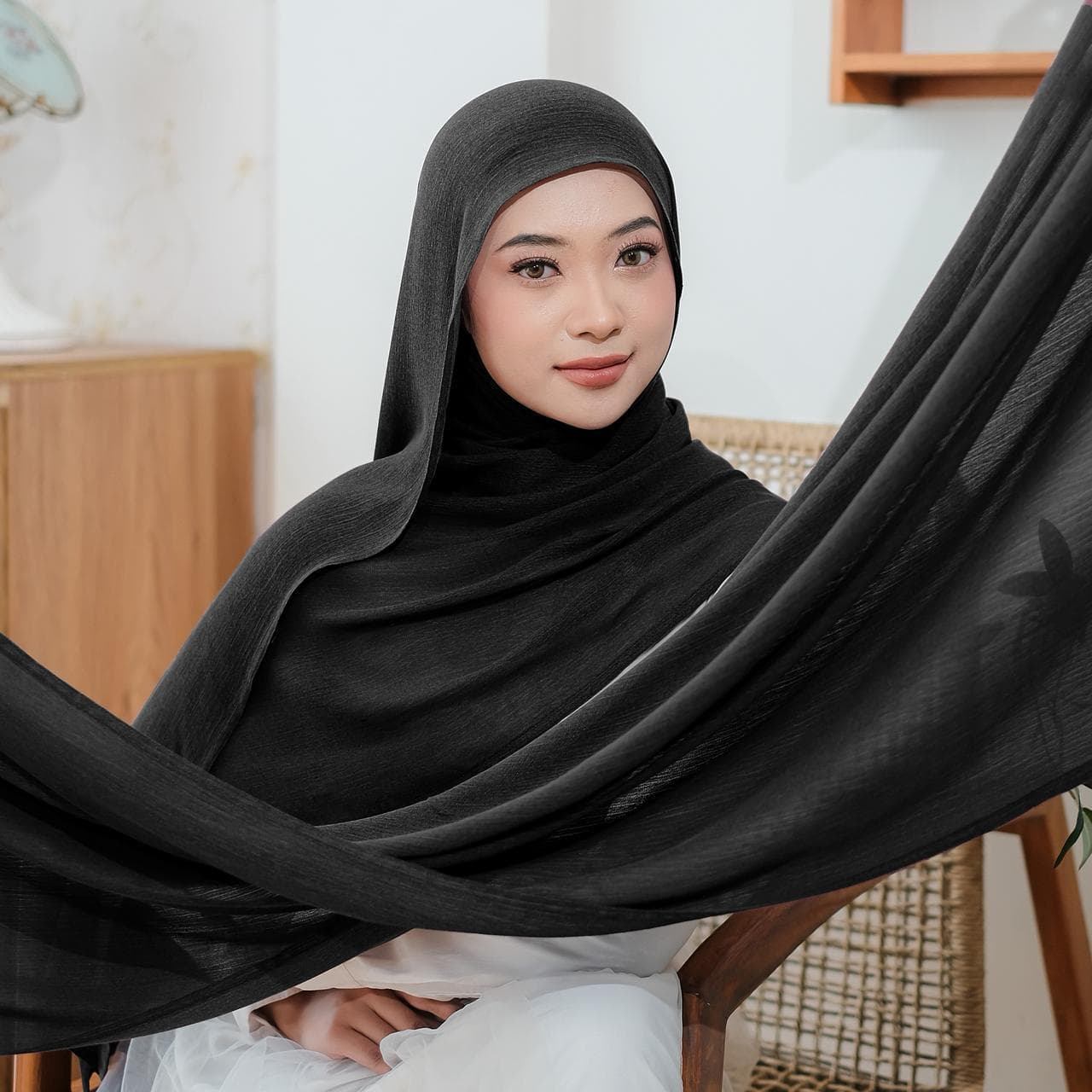 LANA Scarf, 13 colors Bamboo Viscose Highlight Hijab Shawl, Shayla, Headscarf, Head Wrap, Head Cover