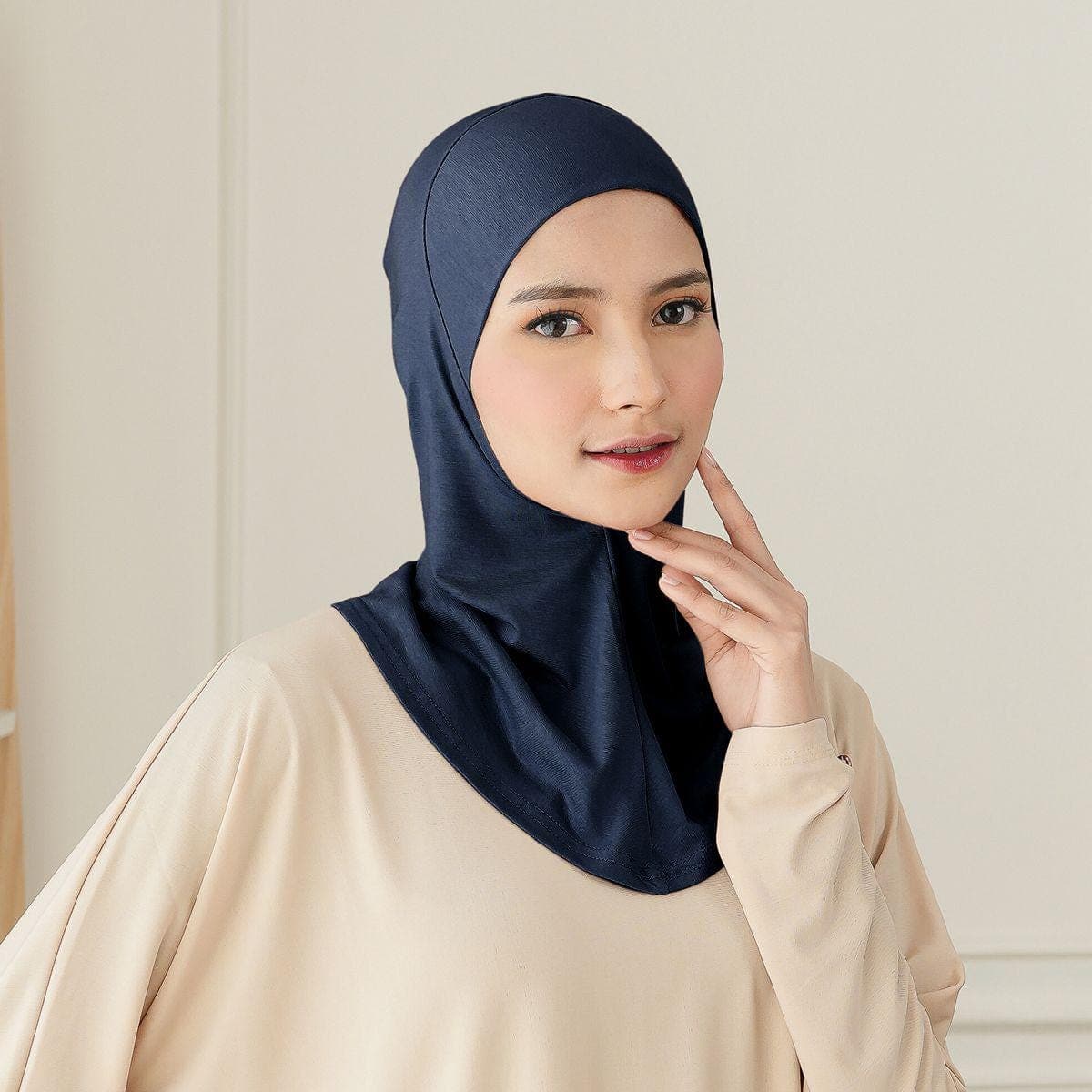 SANA Hijab Underscarf, 9 Colors Rayon Full Coverage Undercap, Inner Hijab Under Piece, Head and Neck Cover, Hair Covering