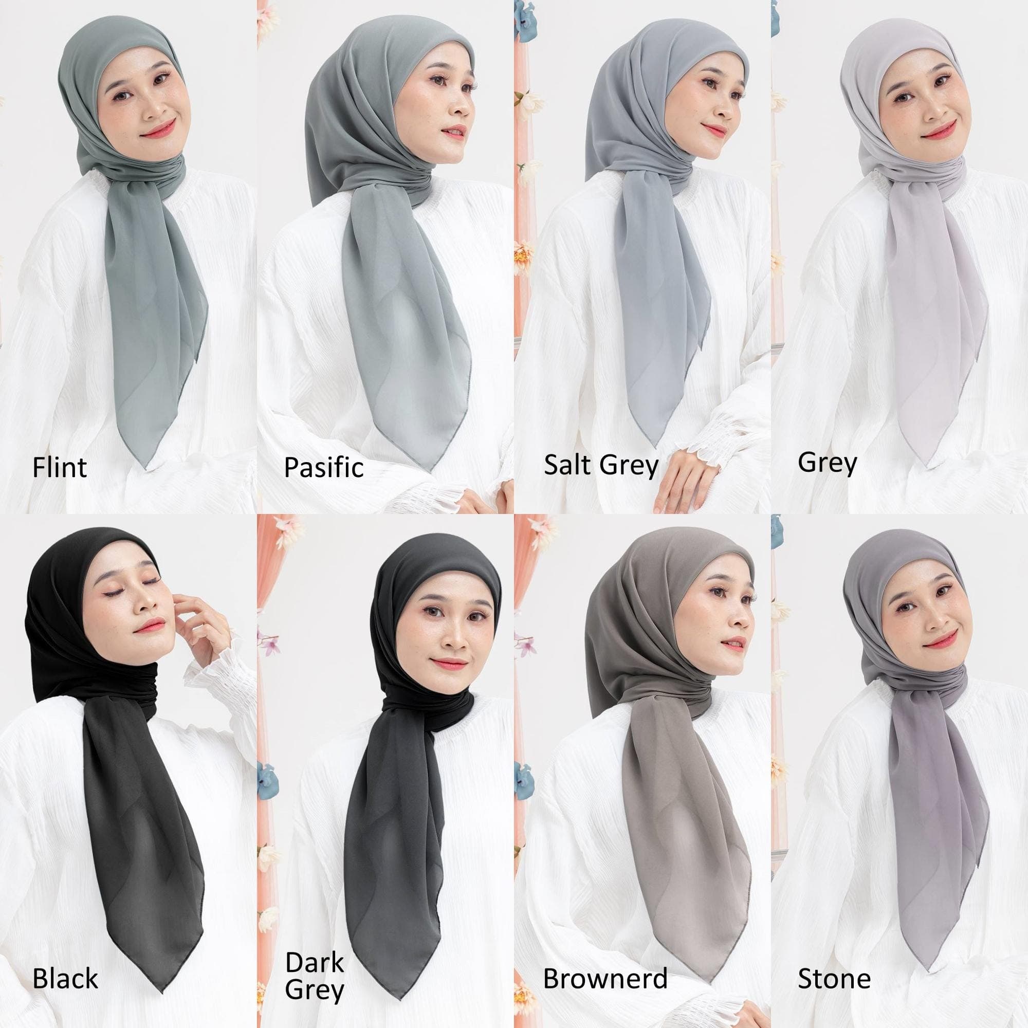BELLE Scarf, 70 Colors Premium Polycotton Square Hijab Headscarf, Lightweight Shawls Scarves Wraps, Head Covers, Cute Muslim Gifts for Women - image 4