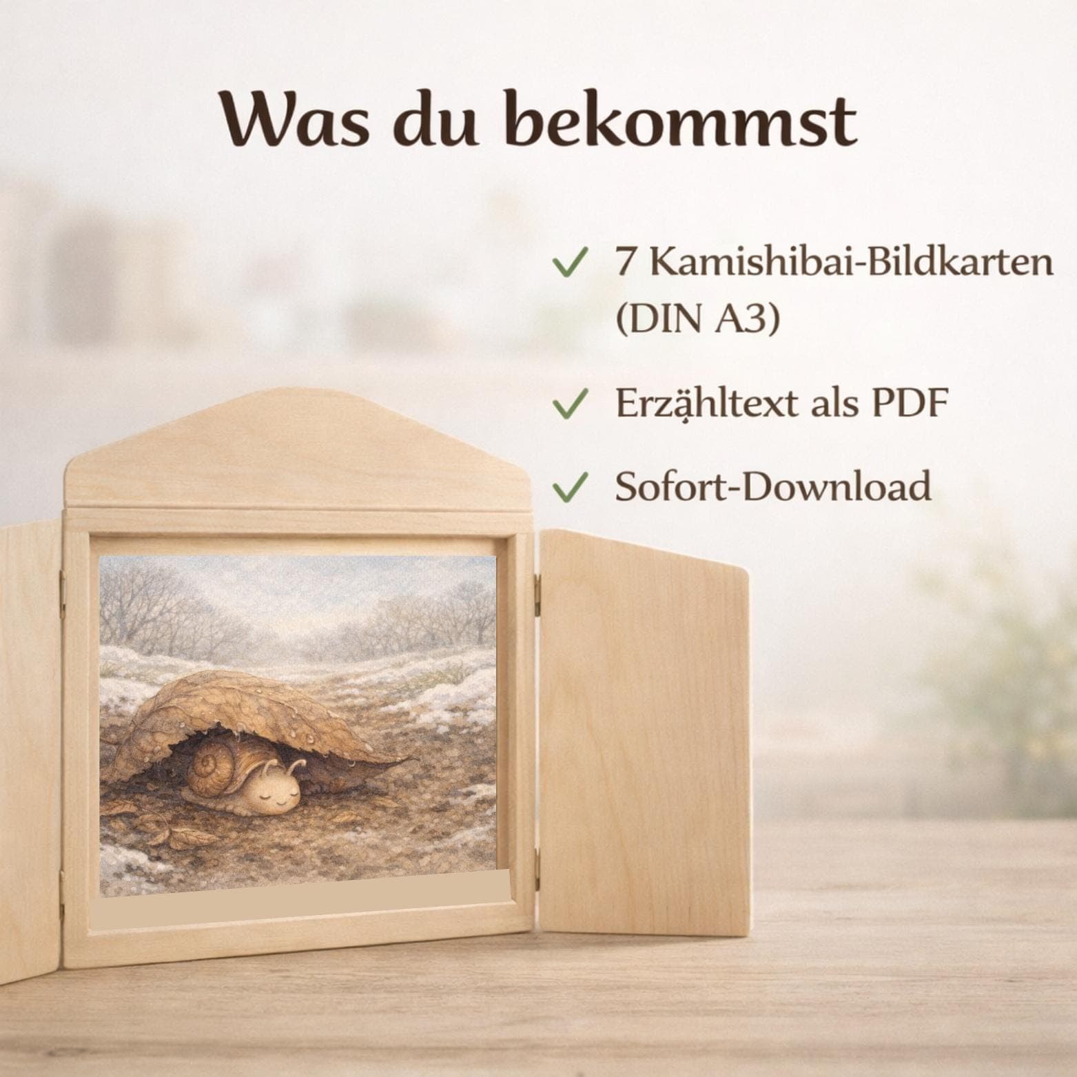 Nilo die Schnecke entdeckt den Frühling - Kamishibai Geschichte für Kinder, Kita Frühling, U3 geeignet & für Kindergarten - image 3