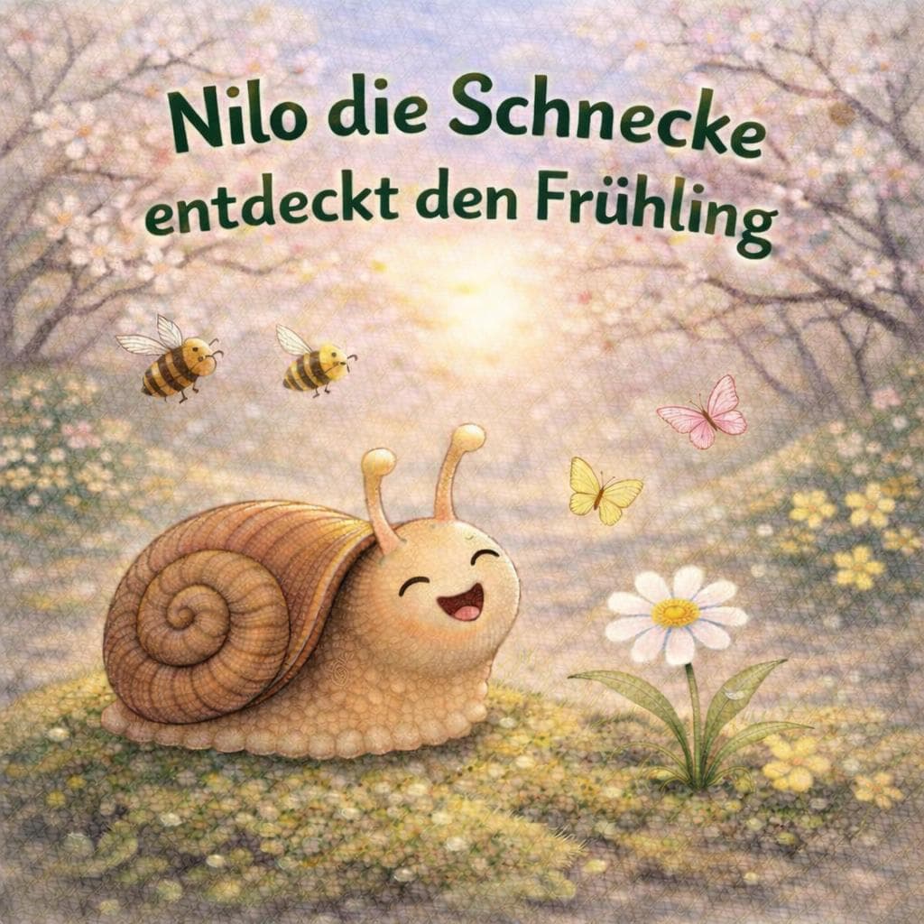 Nilo die Schnecke entdeckt den Frühling - Kamishibai Geschichte für Kinder, Kita Frühling, U3 geeignet & für Kindergarten