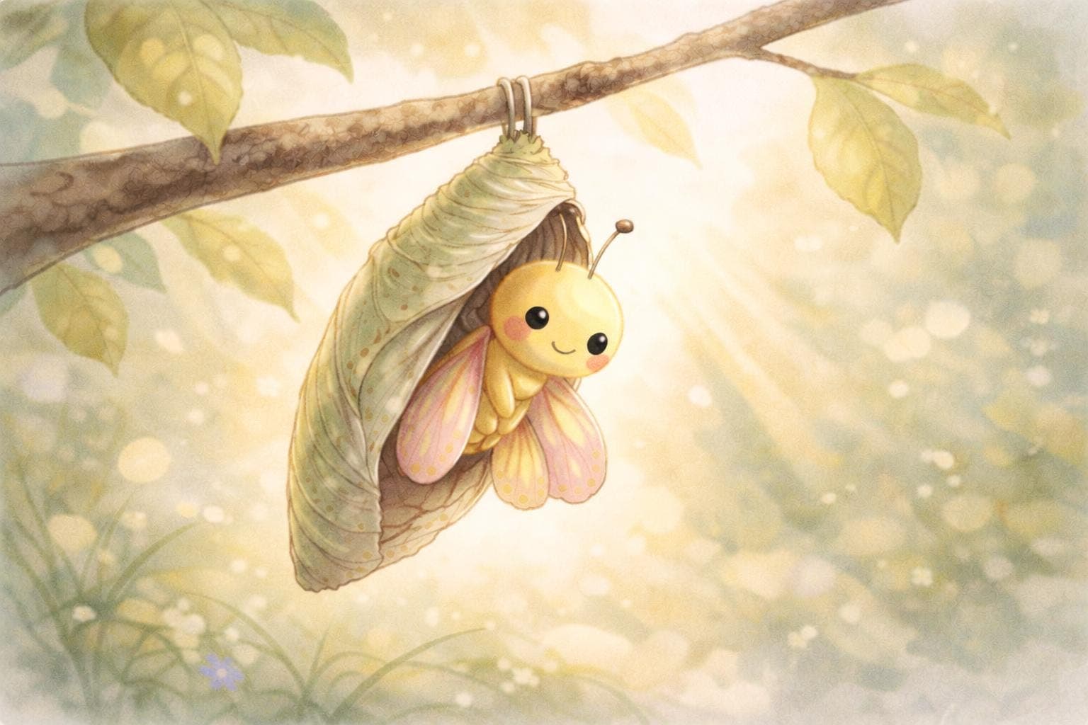 Kamishibai Geschichte Frühling - Leni der Schmetterling, Bildkarten Kita Frühling, Naturgeschichte Kindergarten, U3 Geschichte Kita - image 3