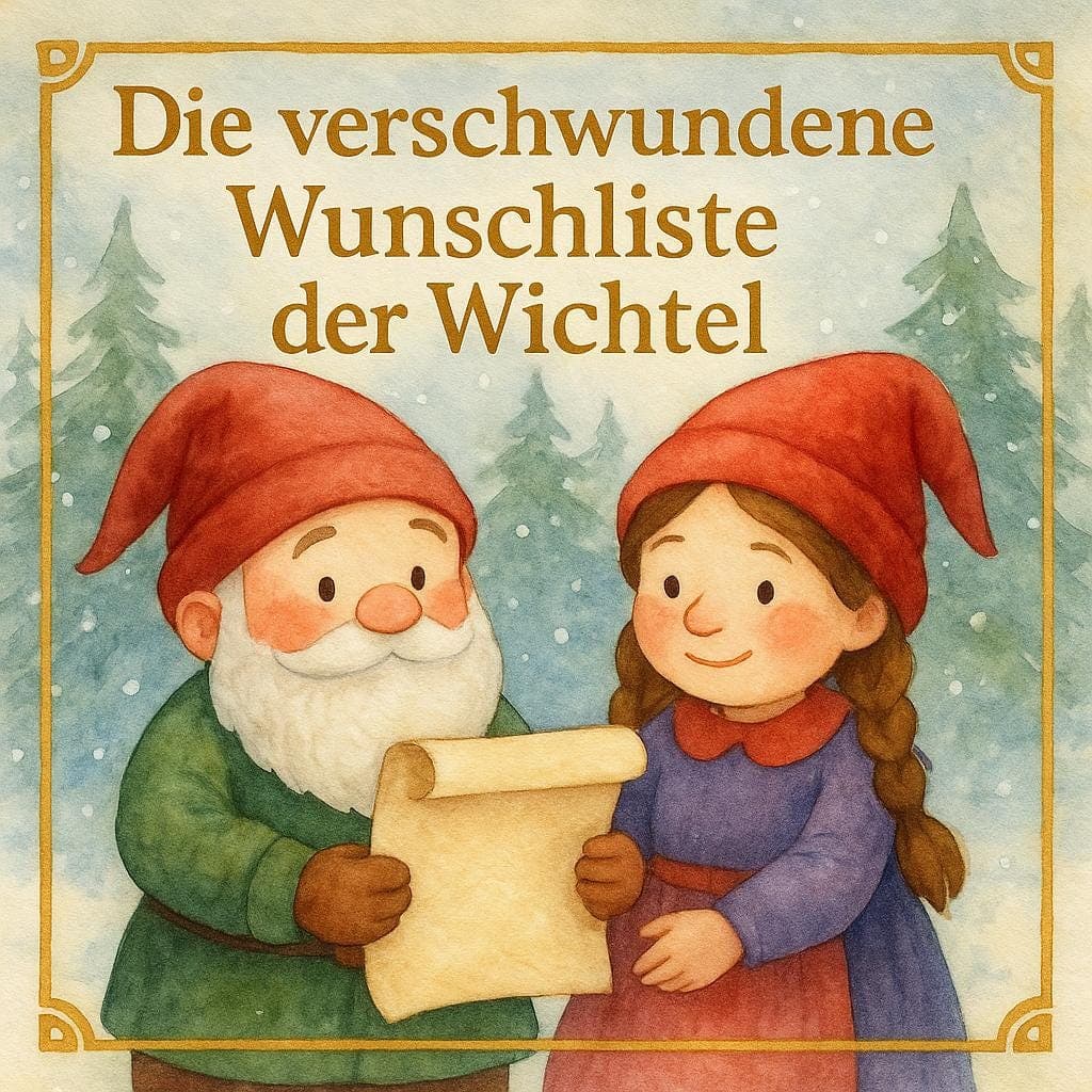 Kamishibai Wichtel Weihnachten, Für Kita und Grundschule, Erzählung für Kinder, Sofort Download