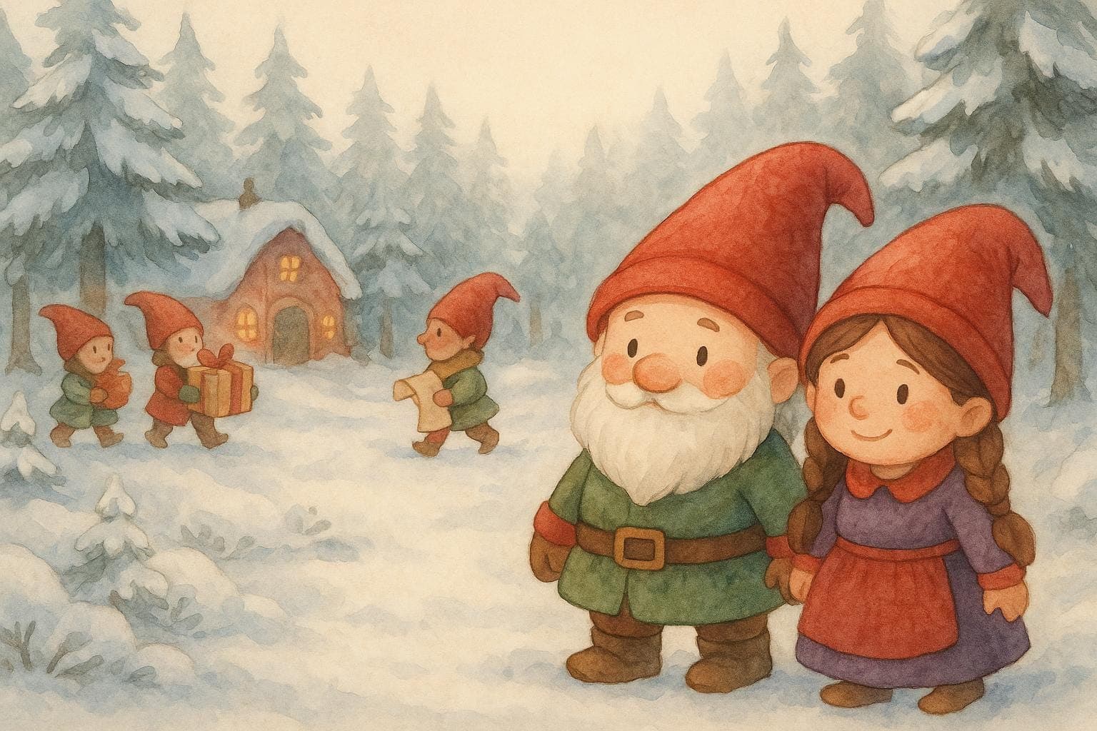 Kamishibai Wichtel Weihnachten, Für Kita und Grundschule, Erzählung für Kinder, Sofort Download - image 5