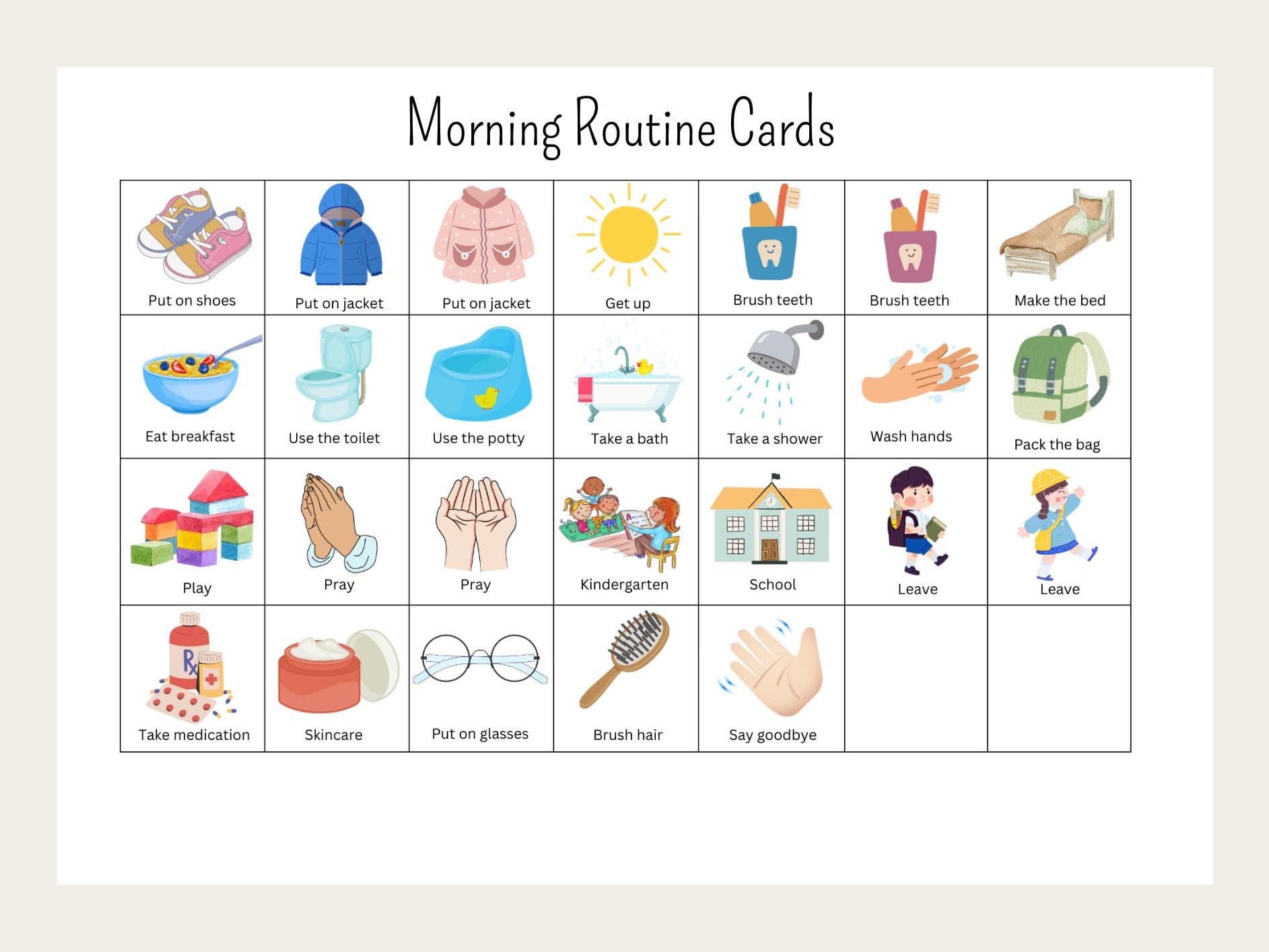 Chore chart toddler, toddler chore chart printable, chore chart forest animals, weekly chore chart, kids chore chart, flip routine chart - image 5