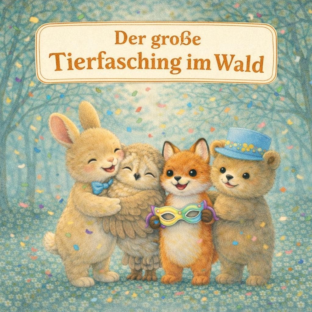 Kamishibai Geschichte Fasching Waldtiere, Morgenkreis Ideen, Erzähltheater Kindergarten, Gefühle und Selbstakzeptanz, Sofort Download