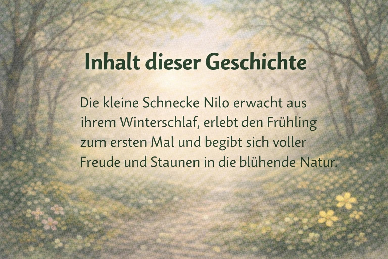 Nilo die Schnecke entdeckt den Frühling - Kamishibai Geschichte für Kinder, Kita Frühling, U3 geeignet & für Kindergarten - image 4