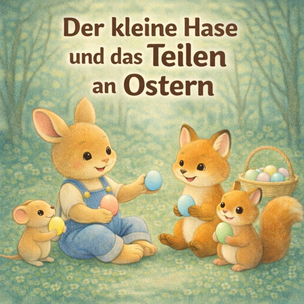 Kamishibai Ostergeschichte für Kindergarten, Ostern, Morgenkreis Ideen, Geschichte über Freundschaft und Teilen, Sofort Download