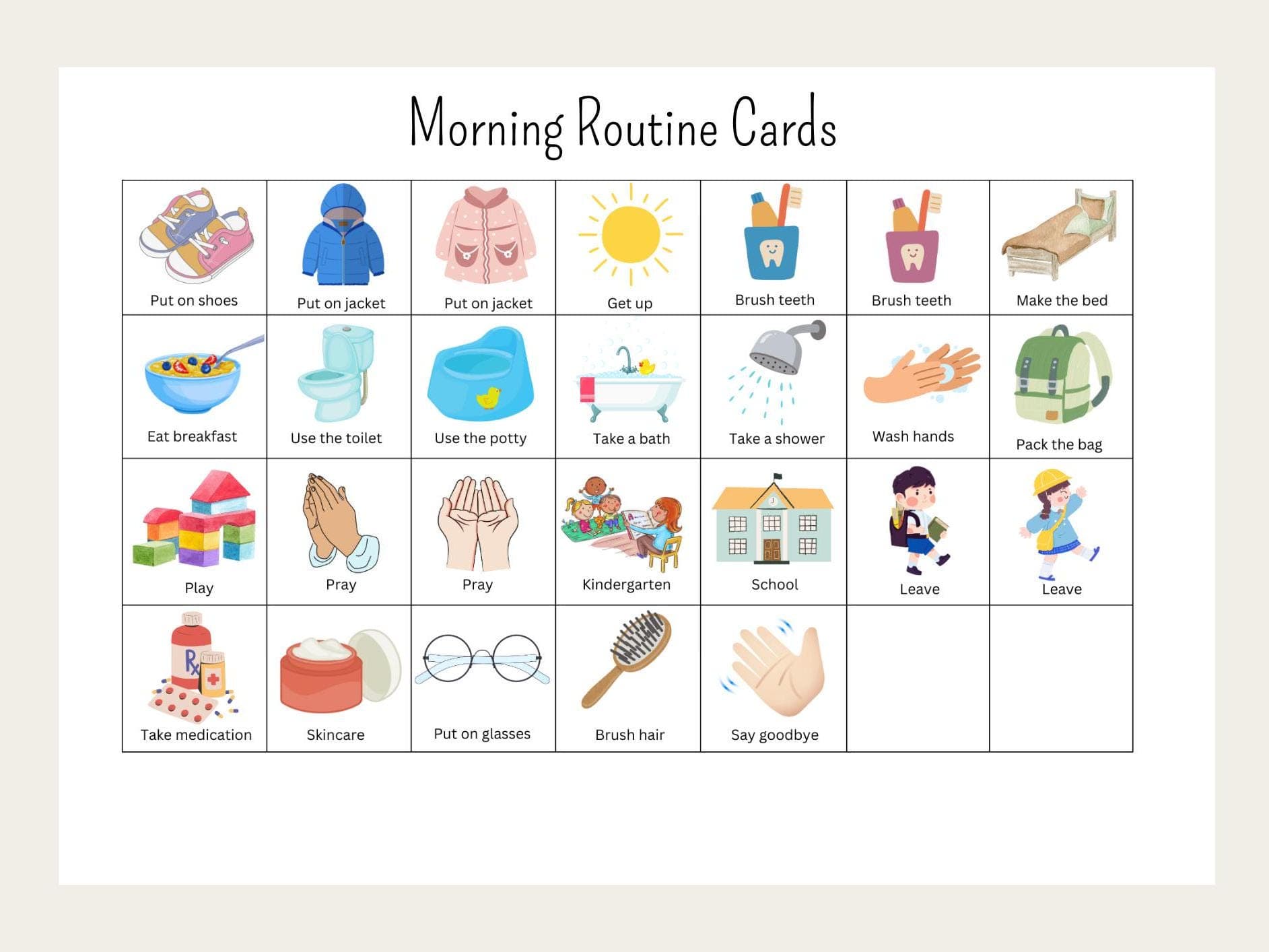 Unicorn Chore Chart for Kids – Toddler Routine & Reward Chart, Printable Daily Schedule, Editable Unicorn Chart - image 4