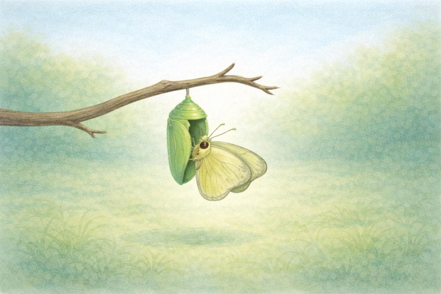 Kamishibai Geschichte Raupe zum Schmetterling, Für Kindergarten, Erzählgeschichte Frühling, Sofort Download - image 5