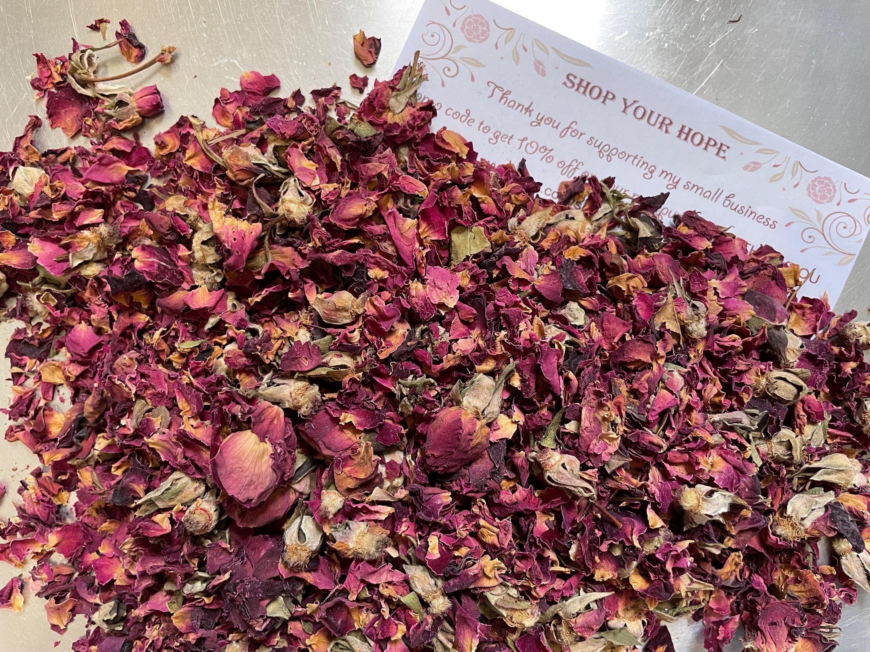 Dried Rose Buds and Petals, Fragrance, Herbal Tea, Food Grade, Free Shipping - image 5