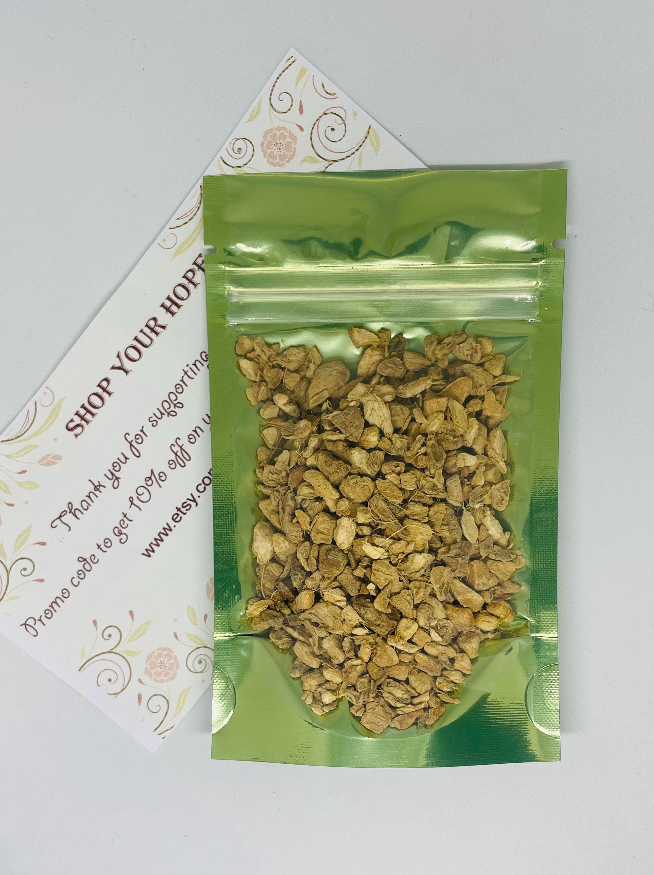 Ginger Root Cut and Sifted, Zingiber officinale, Perfect for tea blends, Tinctures and culinary, Herbal tea, Fragrant and Delicious! - image 3