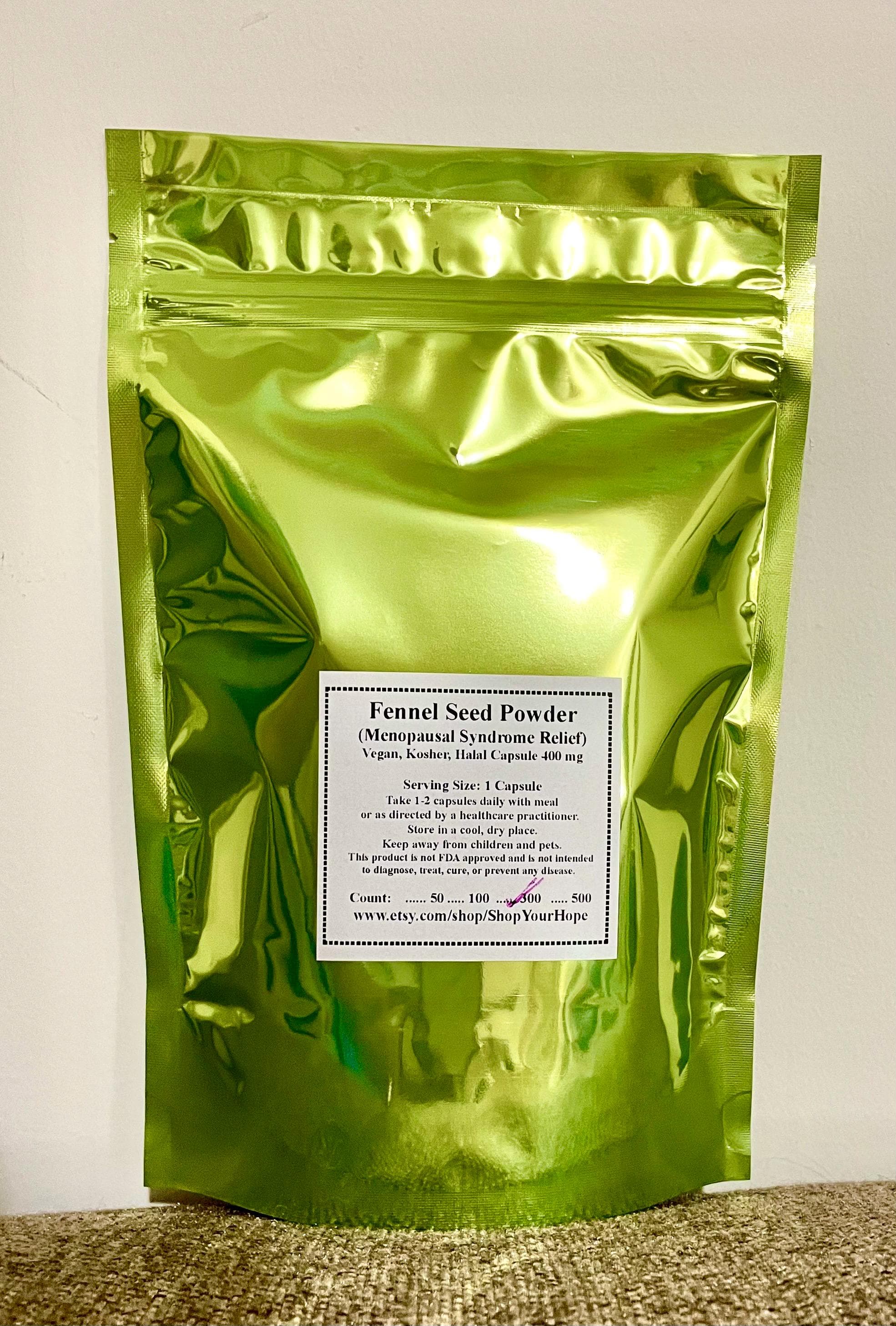 Organic Pure Fennel Seeds Capsule, 400 mg, Vegan, Kosher, Halal Capsule, 100-500 count available, No additive - image 4