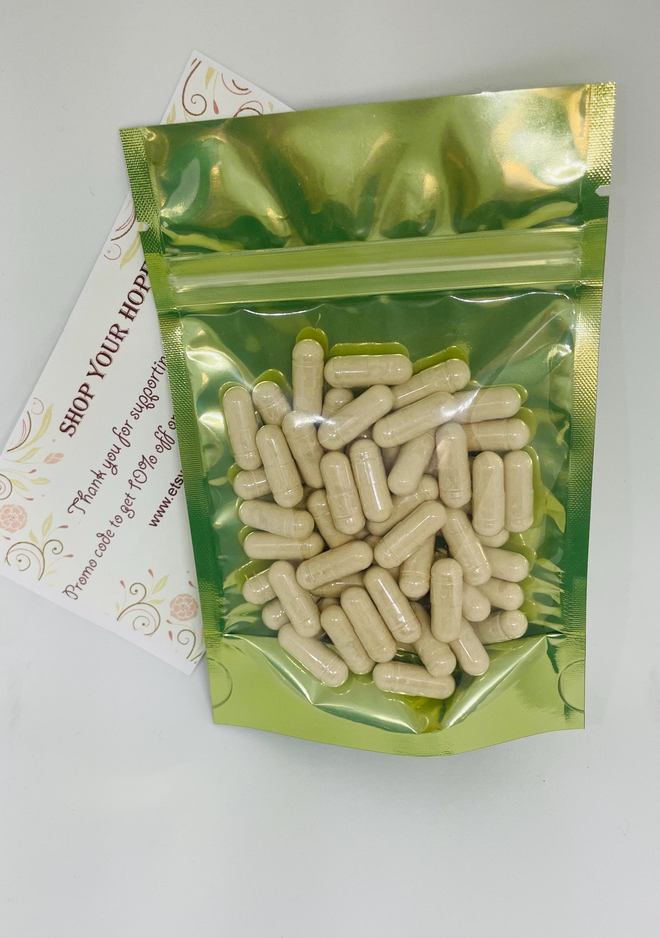 Holy Basil and Ashwagandha, 200 mg Vegan Capsule, Tulsi and Ashwagandha ,Freshly made to order, No additive - image 3