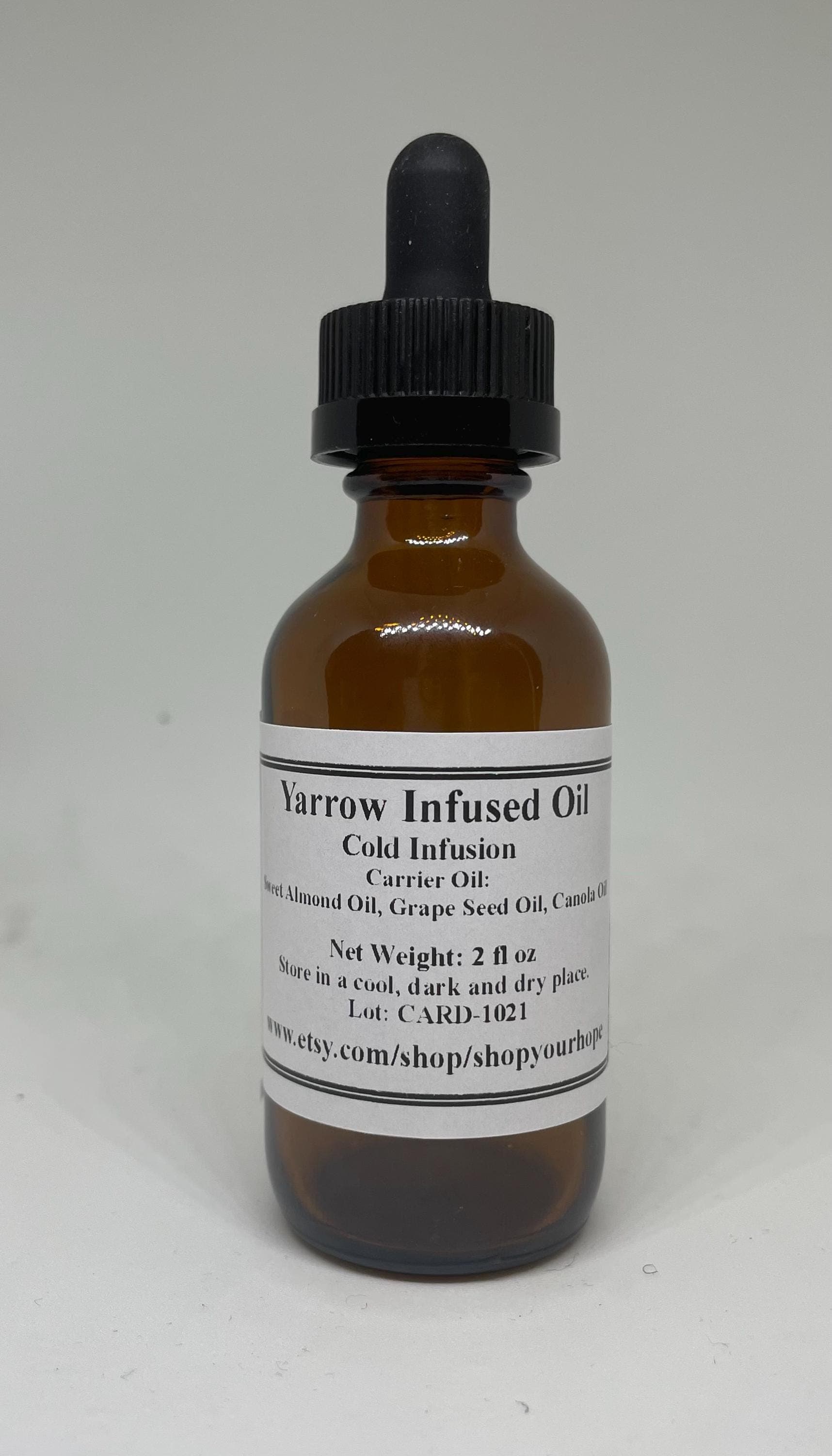 Yarrow Infused Oil, Cold Pressed Yarrow Oil, Skincare, Bath and Spa, Soaps, Balms, Face and Body