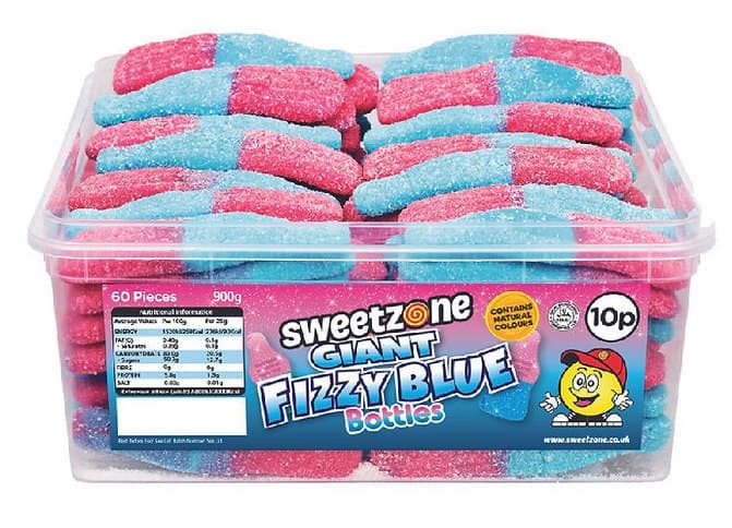 Fizzy Blue Pink Cola Bottles LARGE | Pick and Mix | Halal Sweets | Sweetzone Bebeto Sweeto Kingsway Millions | 100g 250g 500g 1kg 1.5kg - image 4