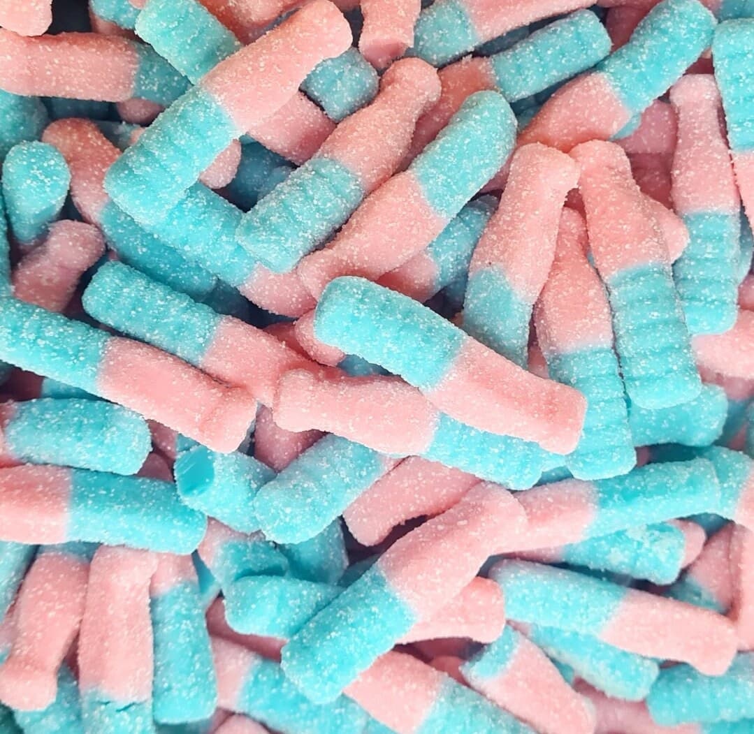 Bubblegum Cola Bottles | Pick and Mix Sweets | Halal Vegan Vegetarian | Sweetzone Bebeto Sweeto Kingsway Haribo | 100g 250g 500g 1kg 1.5kg