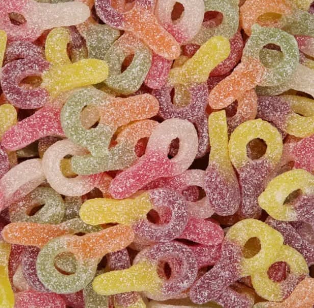 Sour Dummies | Pick and Mix Sweets | Halal Vegan Vegetarian | Sweetzone Bebeto Sweeto Kingsway Haribo Bubs | 100g 250g 500g 1kg 1.5kg