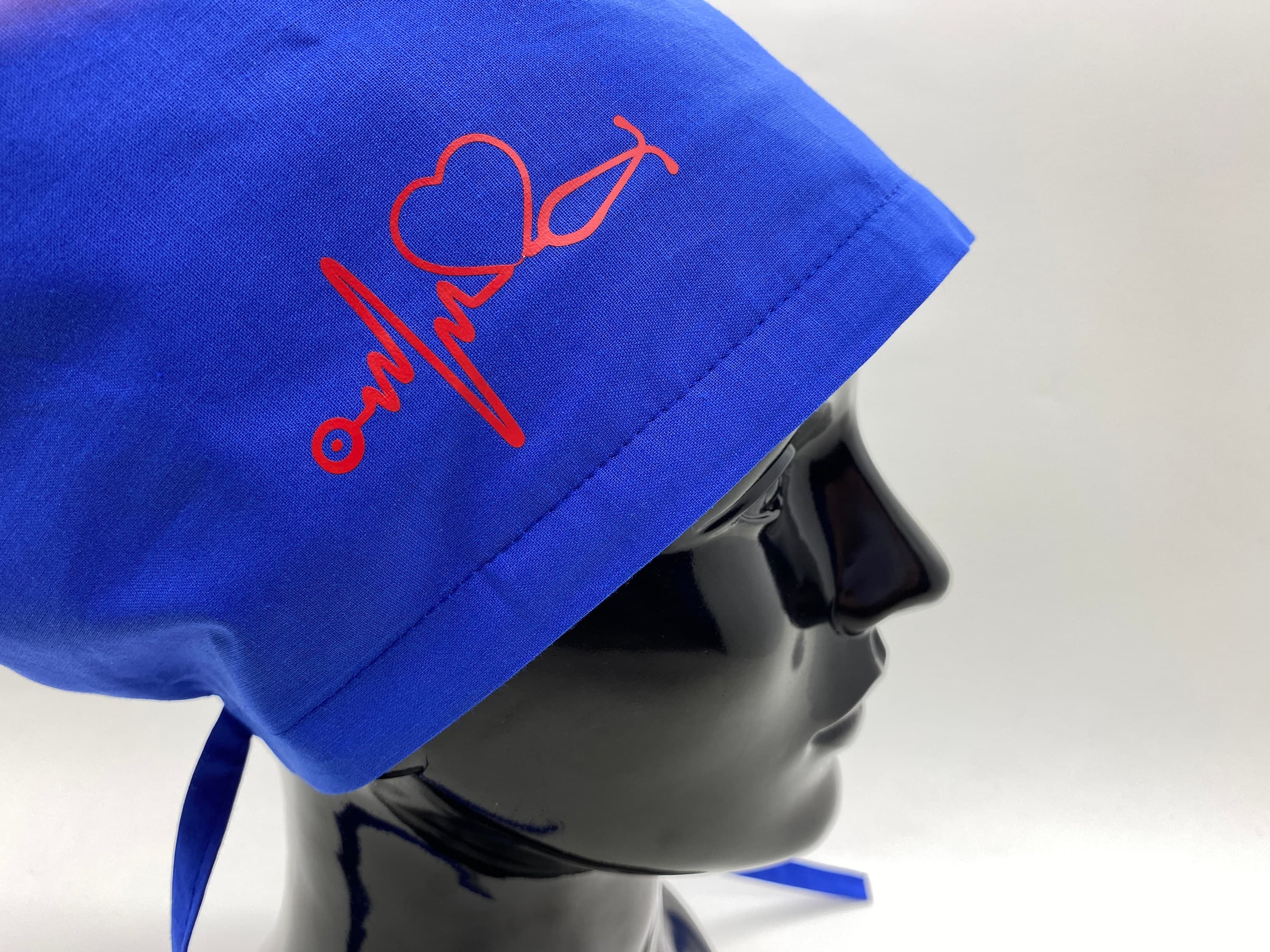 Blue Scrub Cap, Blue Nurse Scrub Cap, Rbg Scrub Cap, Bouffant Scrub Cap, Surgical Hat, Baker Hat, Scrub Hat For Women, HAT206 - image 5