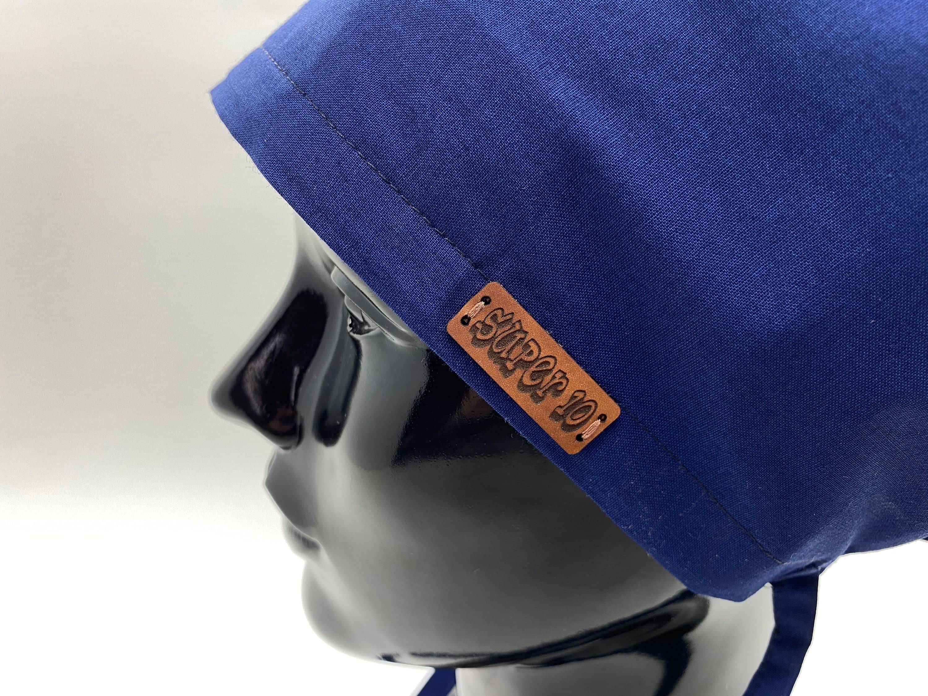 Anime Scrub Hat, Scrub Cap, Scrub Cap Long Hair, Scrub Cap Button, Solid Blue Surgical Cap, Blue Scrub Cap, Cap, Hospital Cap, HAT186 - image 4