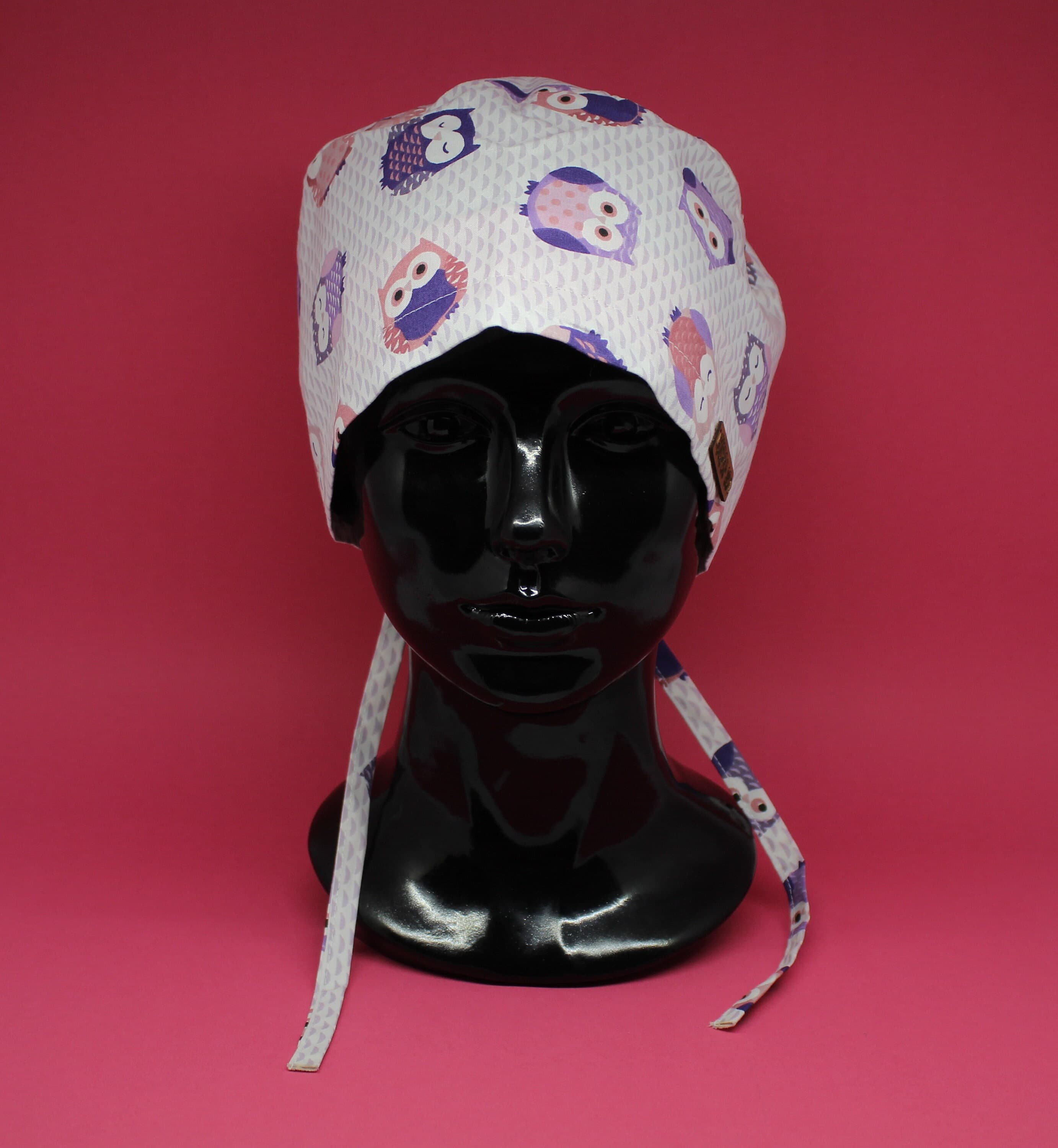 Anime Owl Scrub Hat, Scrub Cap, Stretchy Scrub Cap, Chef Hat, Women's Scrub Hat, Scrub Hat In Uk, Scrub Hats, Scrub Hat Light, HAT111 - image 4