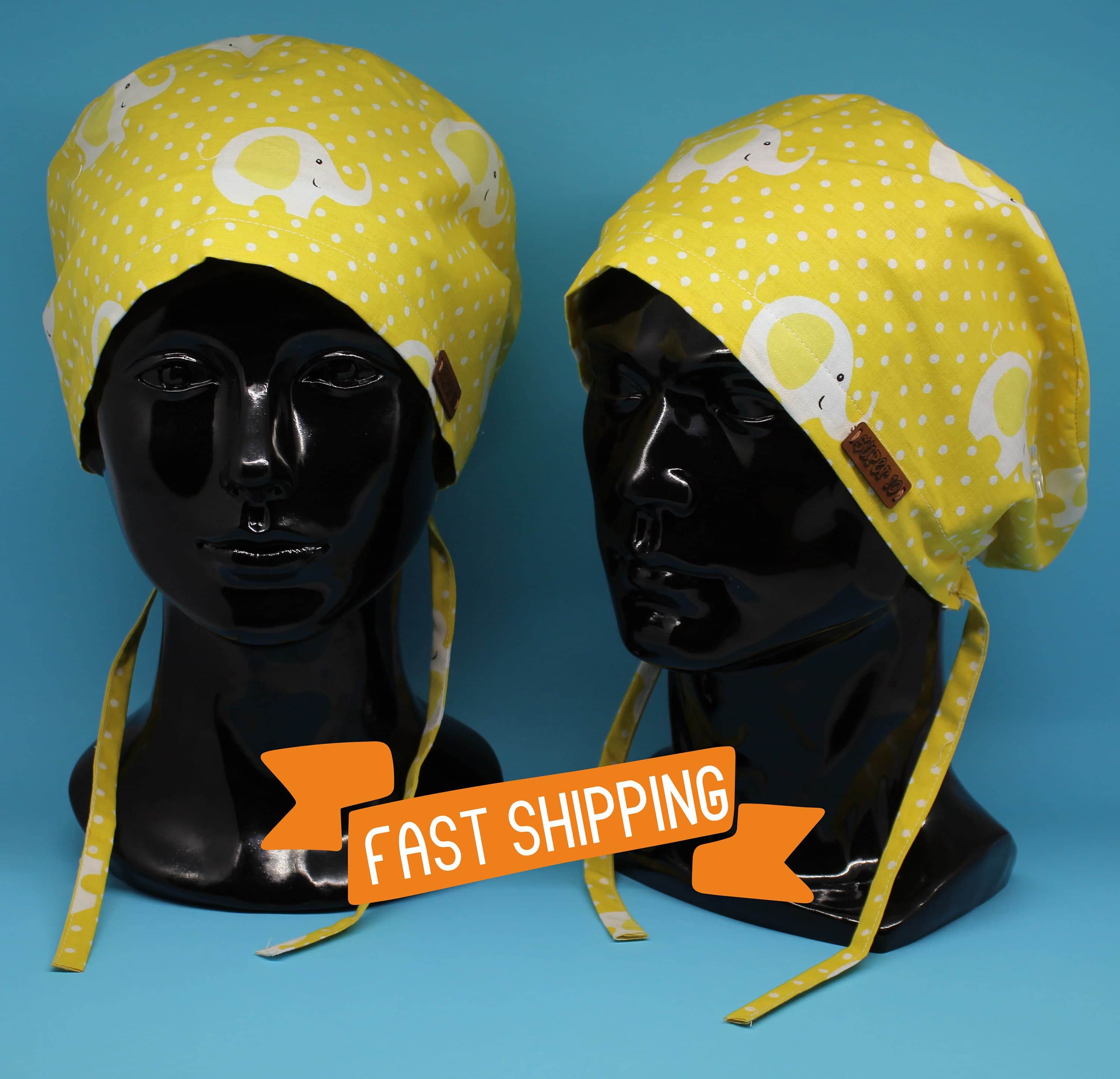 Yellow Anime Scrub Hat, Scrub Cap, Surgical Scrub Caps, Men's Scrub Hats, Periop Nurse Hat, Disney Scrub Hat, Chemo Hat Pattern, HAT110 - image 3