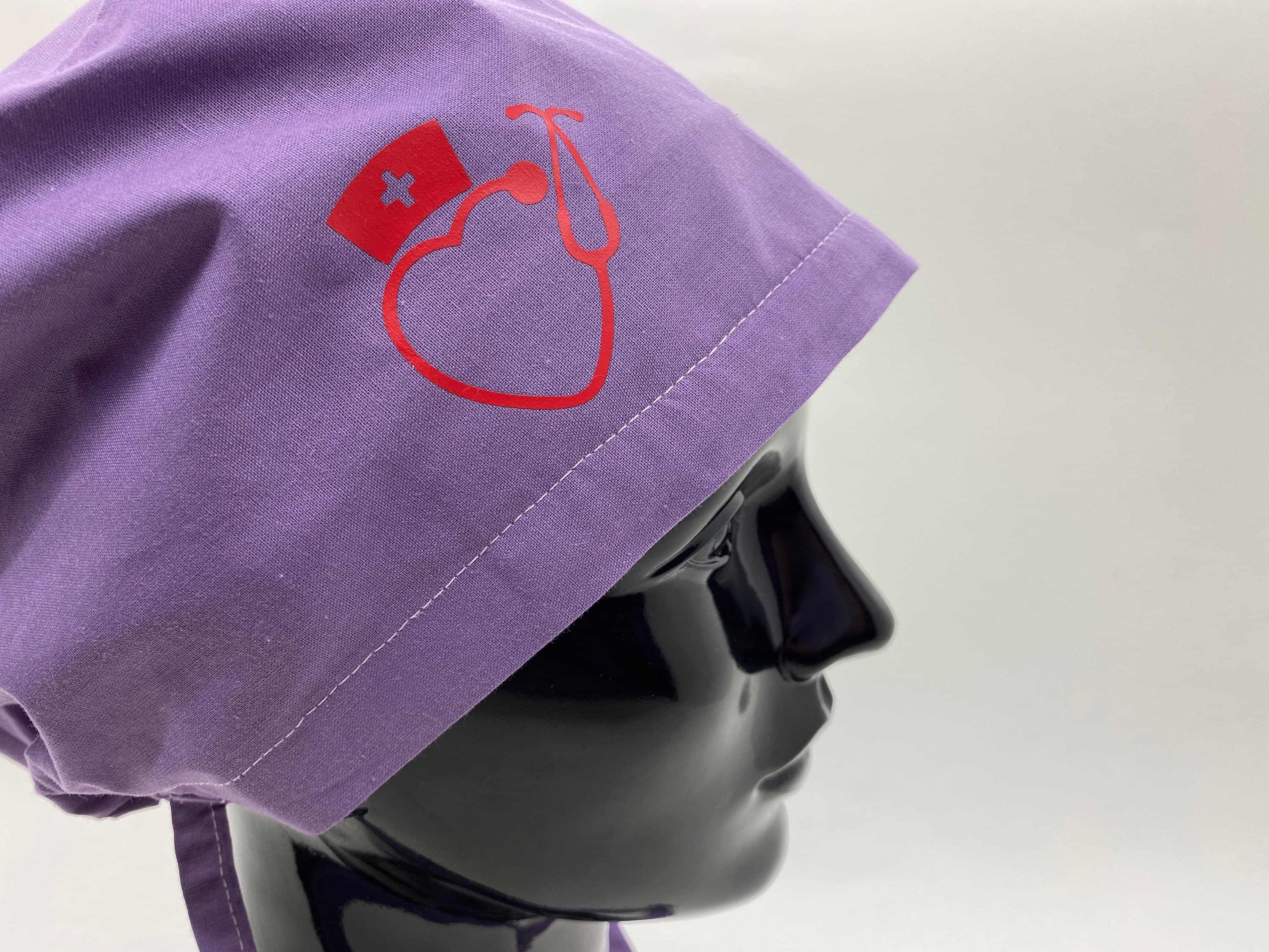 Scrub Cap, Elastic Scrub Cap, Lilac Scrub Cap, Scrub Hat, Scrub Cap, Womens Scrub Cap, Scrub Hat Pattern, Scrub Cap, Chef Hat, HAT204 - image 4