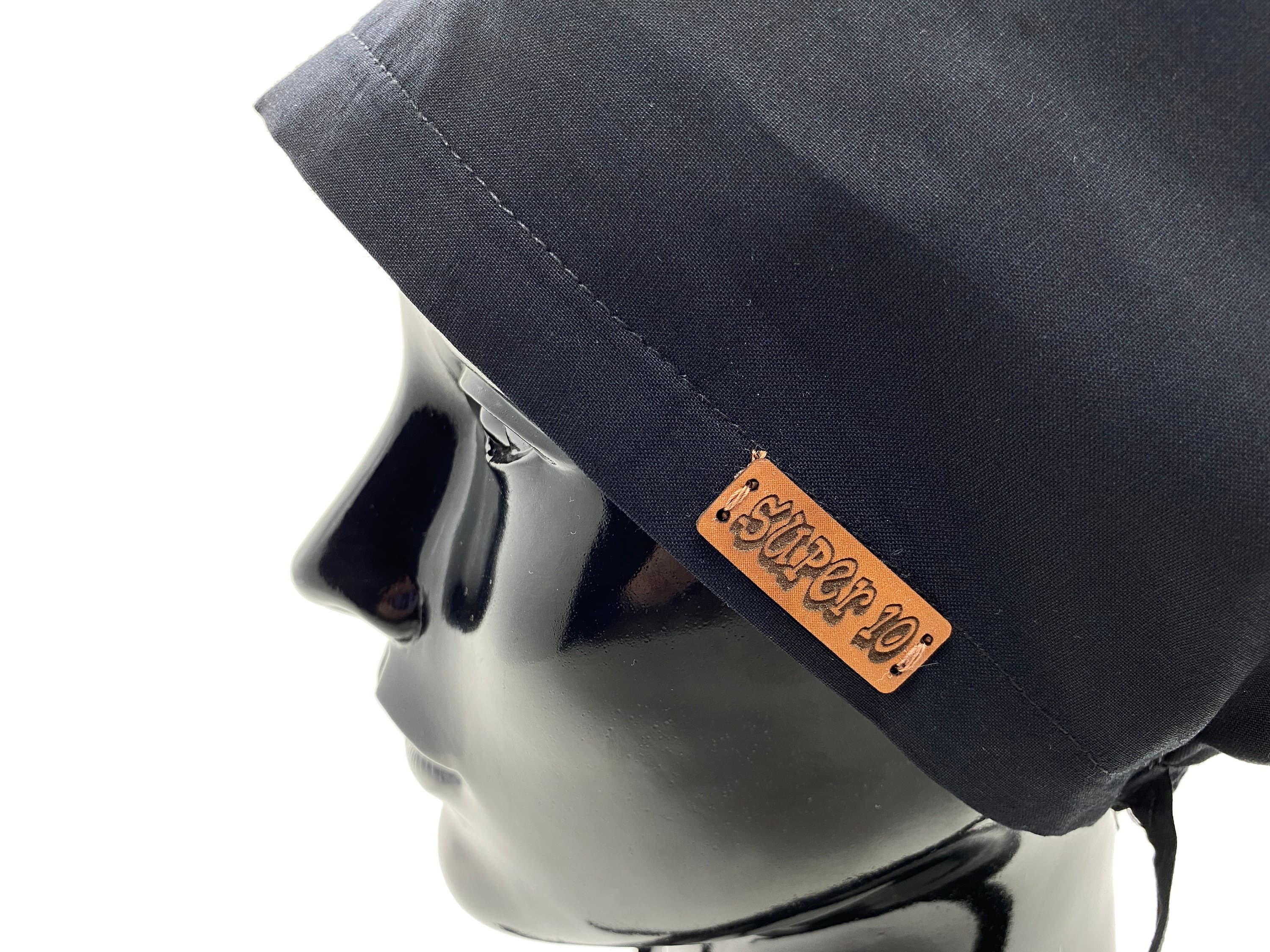 Surgical Scrub Cap Hat with Buttons Ear Savers For Ponytail, Surgical Hat, Surgical Scrub Hat, Scrub Caps, Scrub Hats, Chemo Hat, HAT198 - image 5