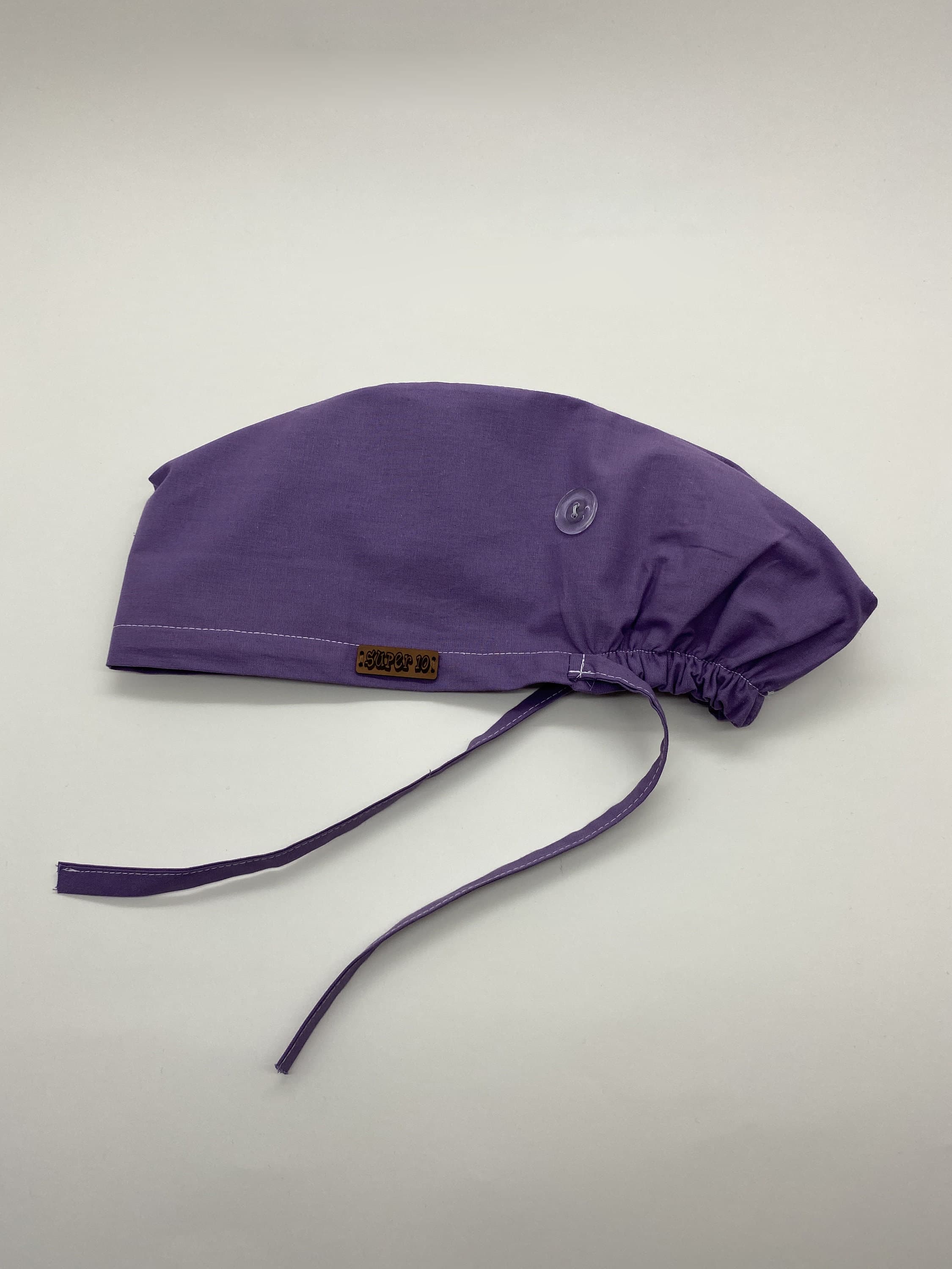Scrub Cap, Purple Surgical Scrub Cap with Ear Saver Buttons, Chemo Caps Unisex,Medical Bonnet, Chemo Cap, Surgical Cap Women, HAT190 - image 5
