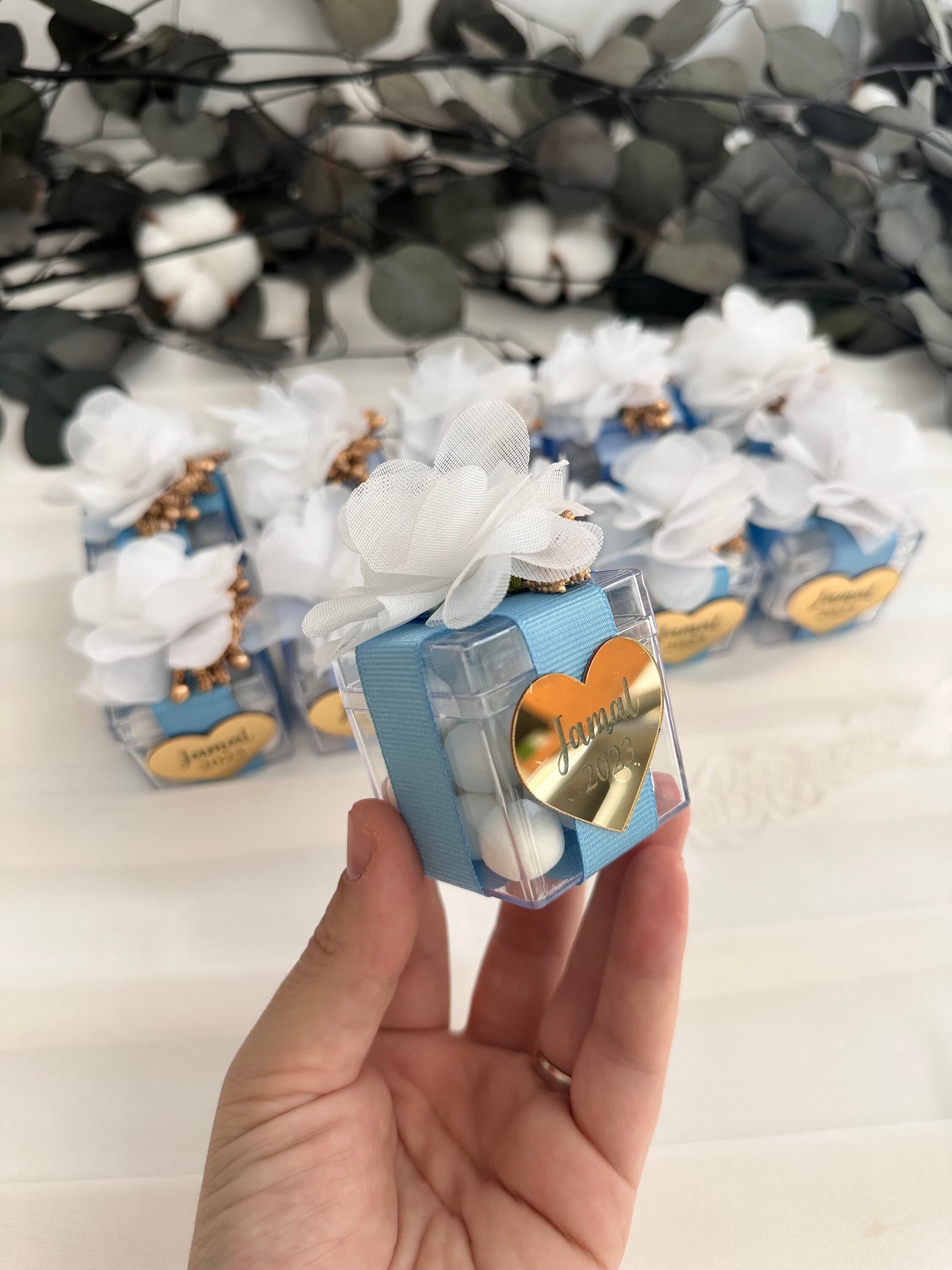 Personalized Baby Shower Candy Box: Chocolate Almond Favors