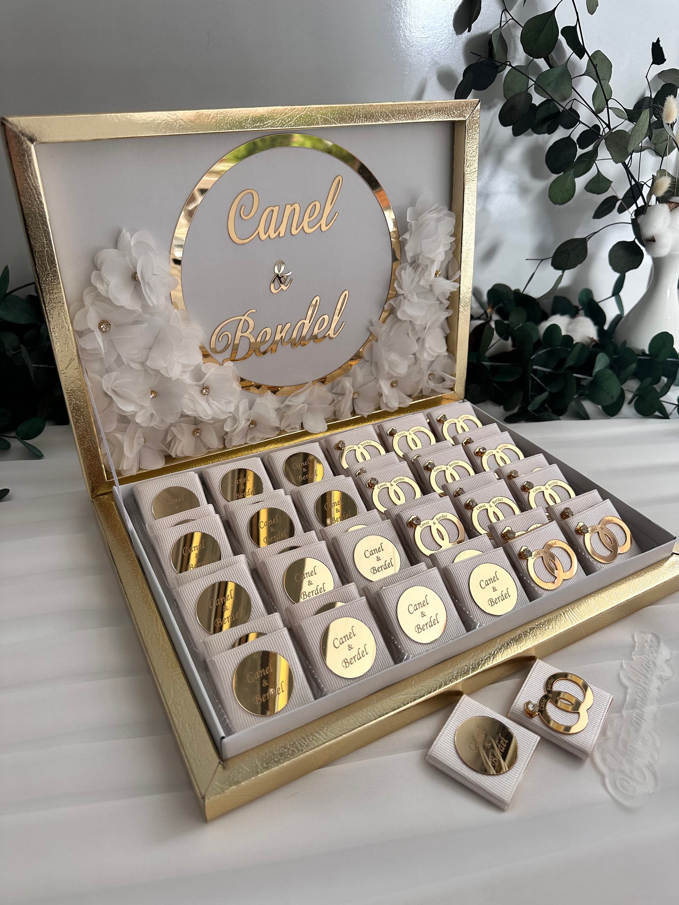 Personalized Engagement Chocolate Box: Wedding Favors, Party Candies - image 5