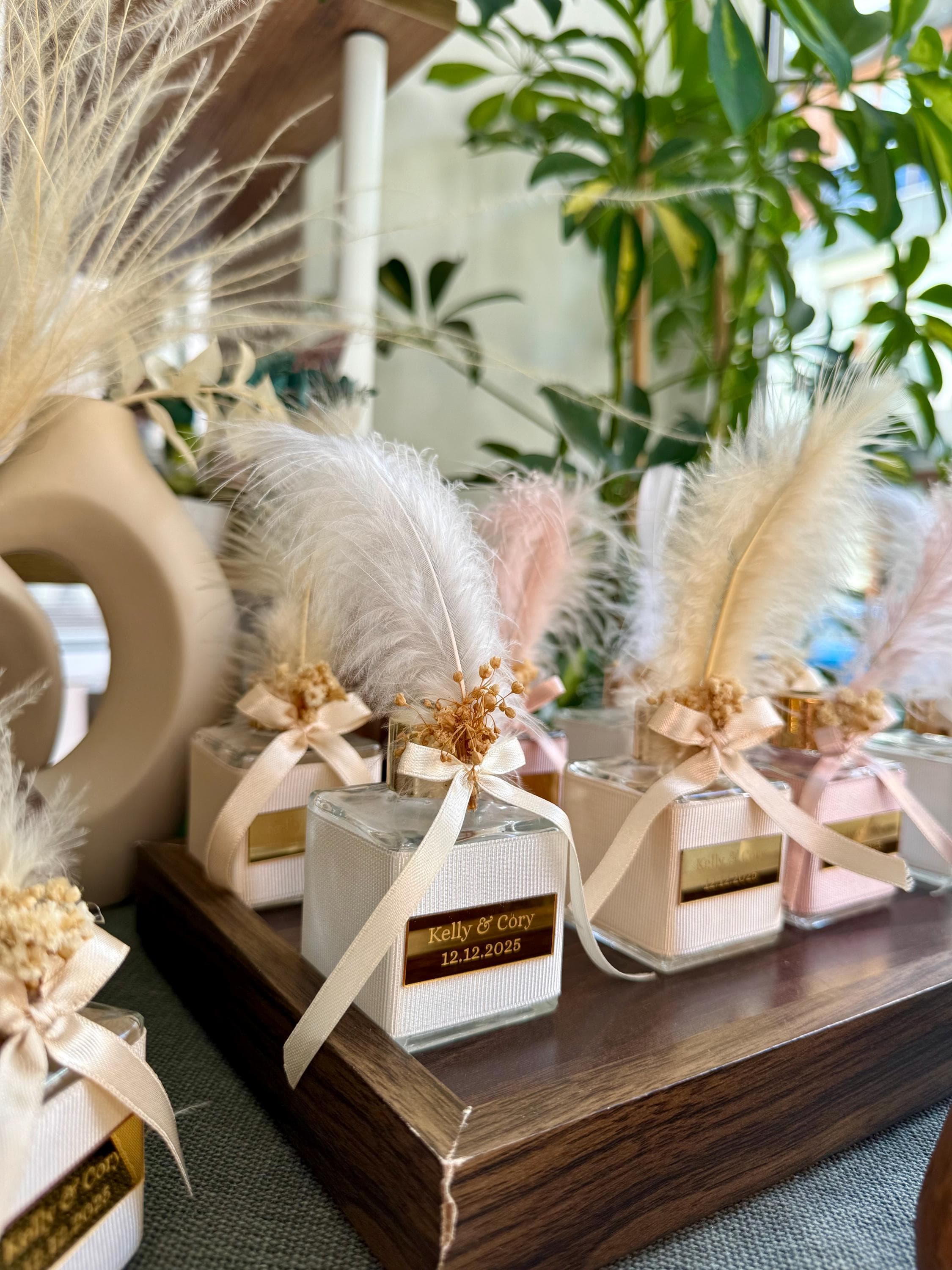 Personalized Wedding Reed Diffuser Favors, Room Fragrance Favors, personalized room fragrance - image 5
