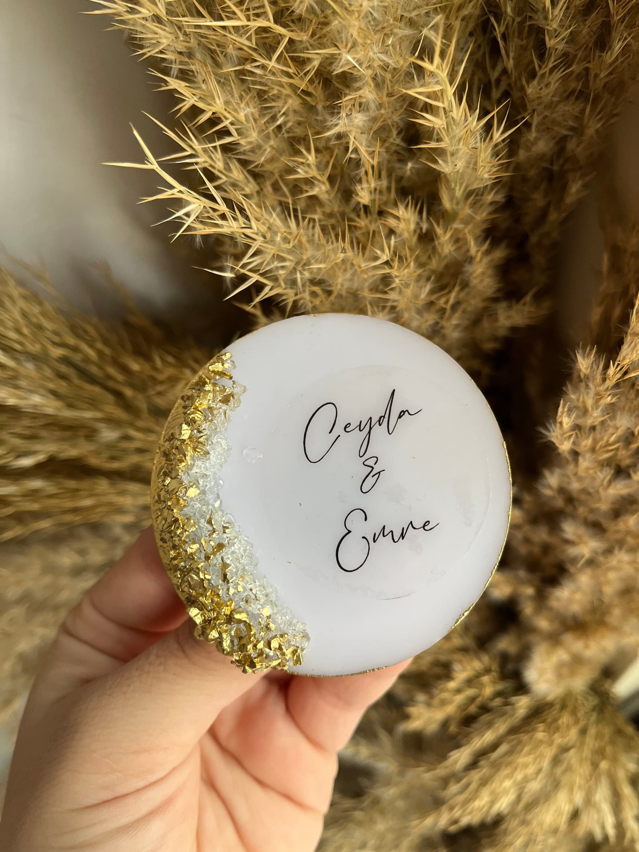 Personalized Epoxy Magnet: Wedding & Engagement Favor - image 5
